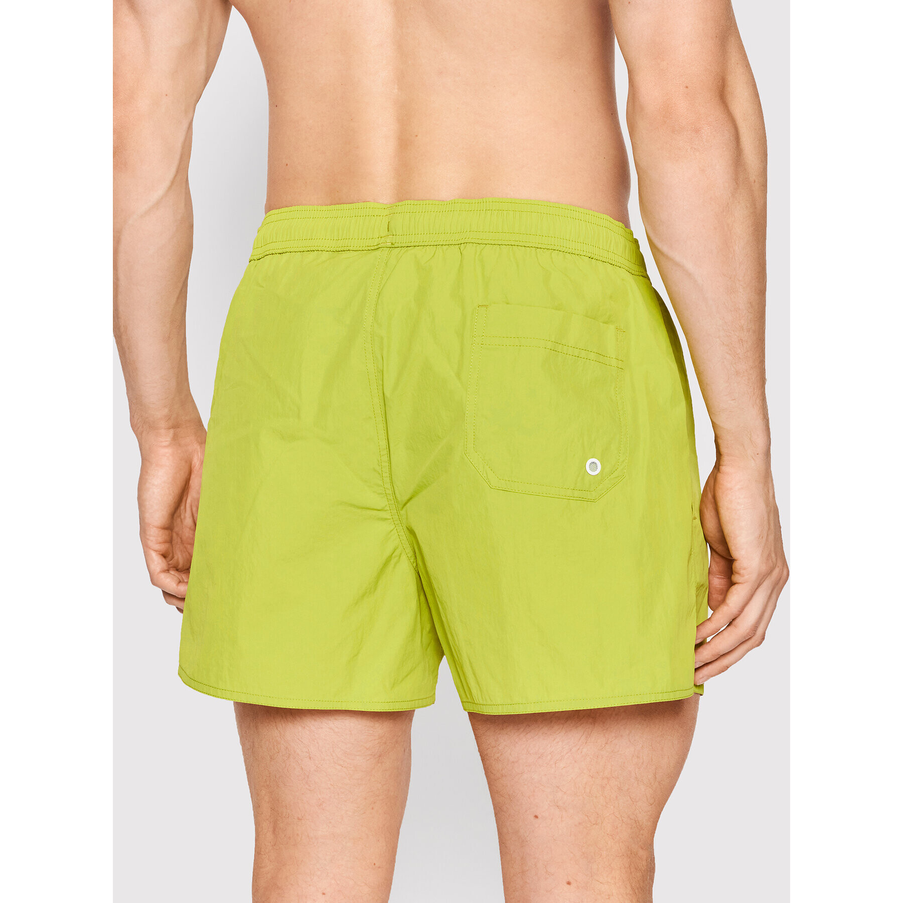 Emporio Armani Pantaloni scurți pentru înot 211756 2R422 14483 Verde Regular Fit - Pled.ro