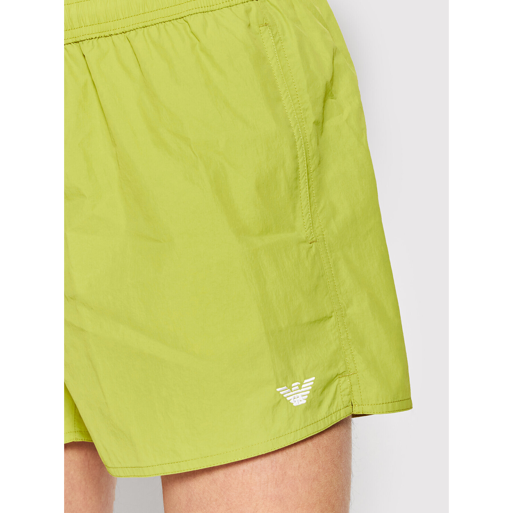 Emporio Armani Pantaloni scurți pentru înot 211756 2R422 14483 Verde Regular Fit - Pled.ro