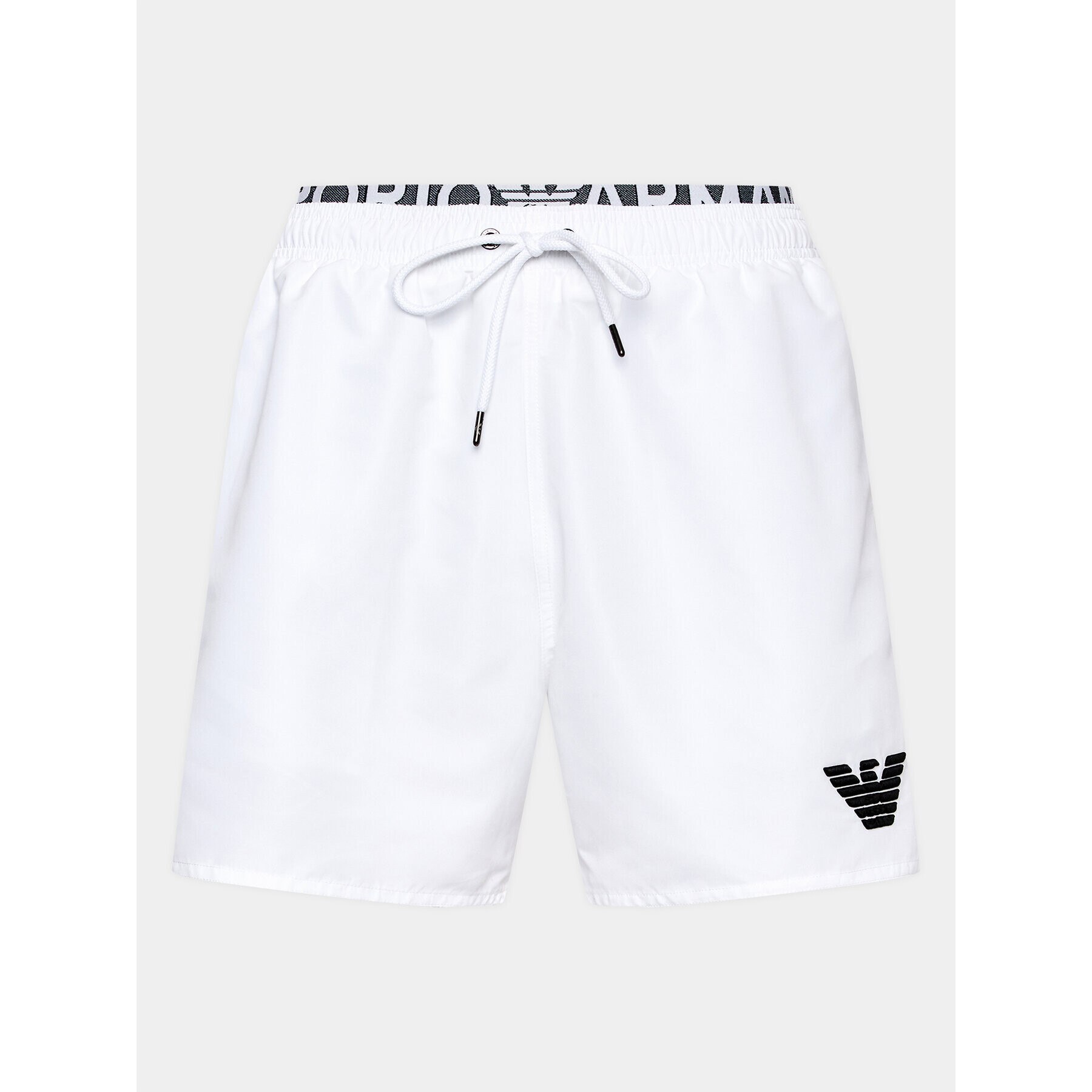 Emporio Armani Pantaloni scurți pentru înot 211740 3R432 00010 Alb Regular Fit - Pled.ro