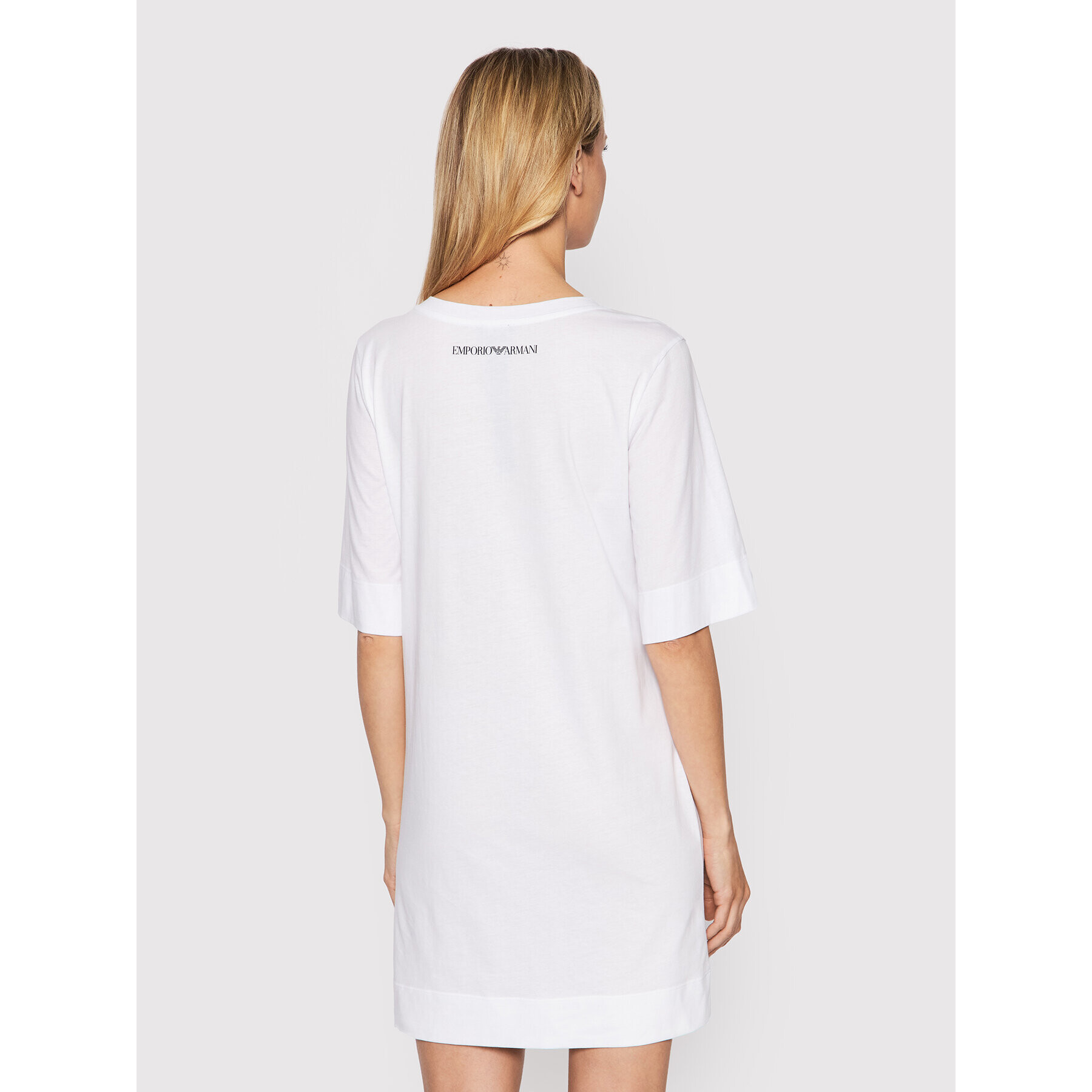 Emporio Armani Rochie de plajă 262676 2R340 00010 Alb Regular Fit - Pled.ro