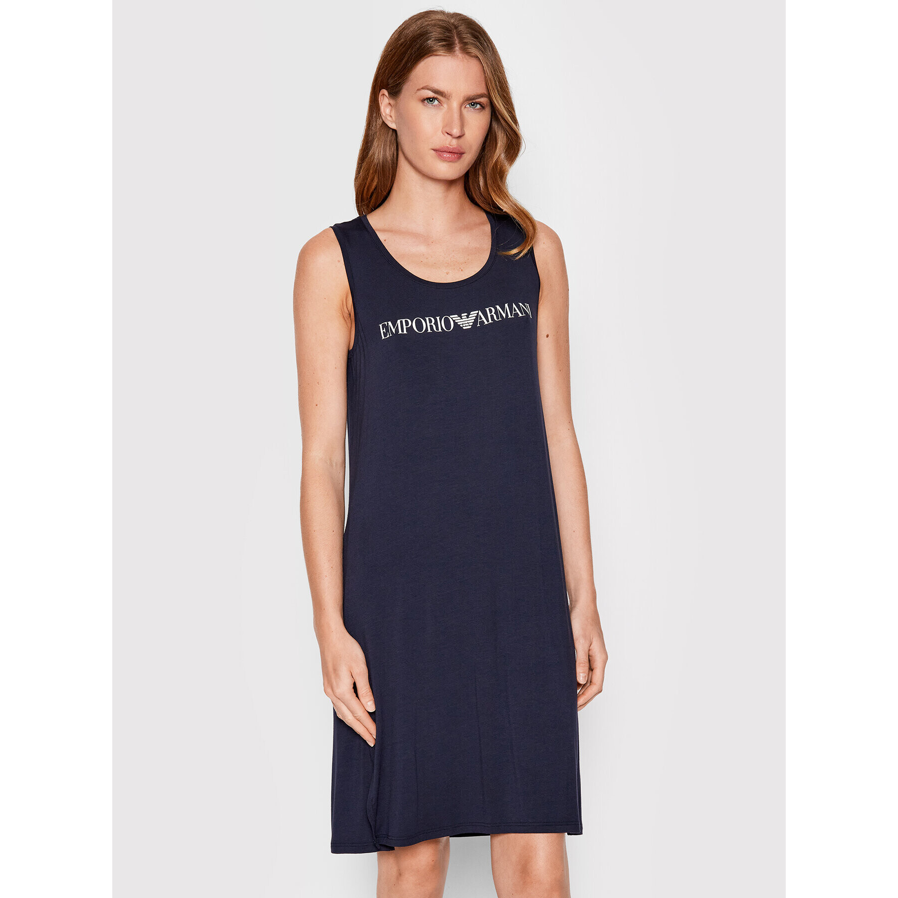 Emporio Armani Rochie de vară 262498 2R314 00135 Bleumarin Relaxed Fit - Pled.ro