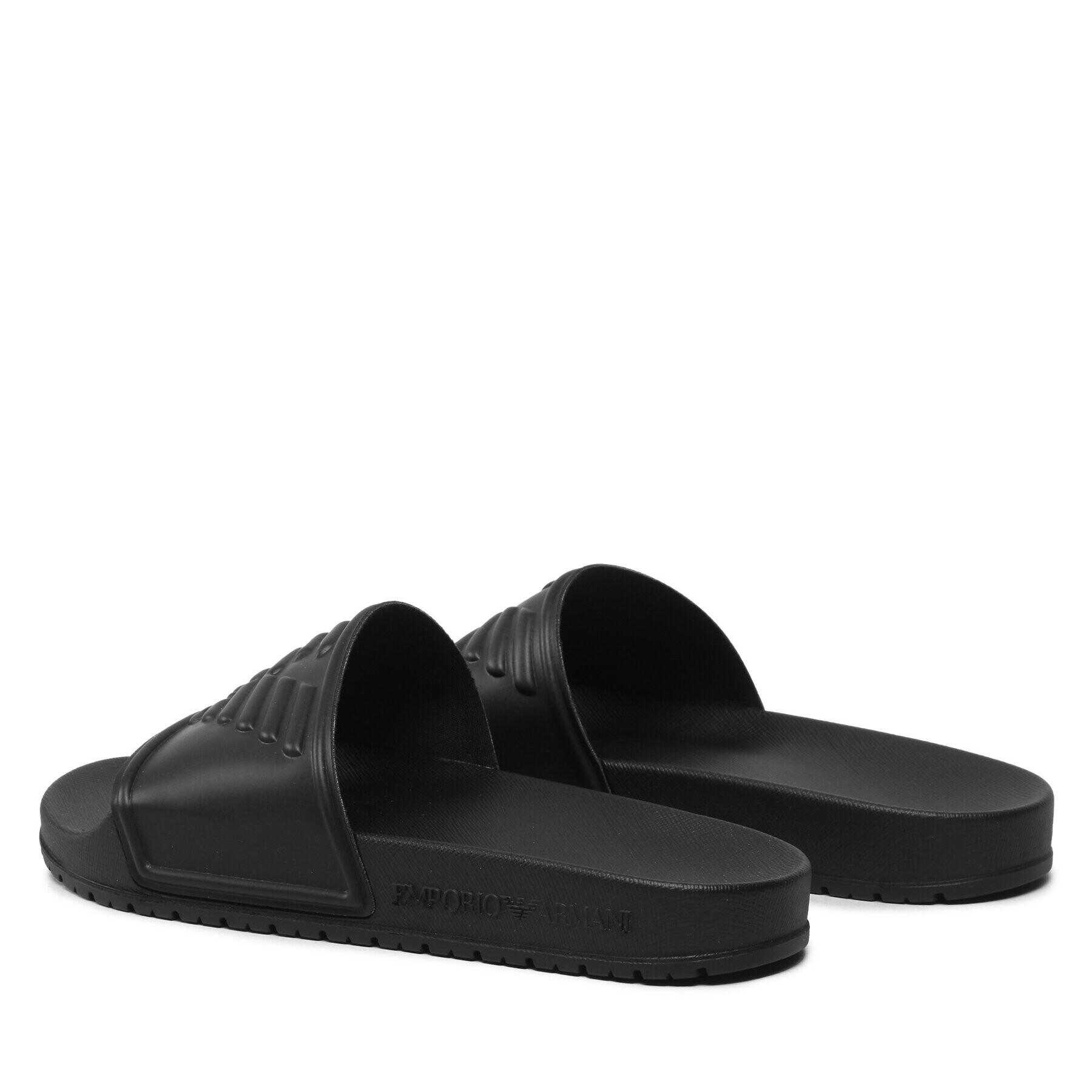 Emporio Armani Șlapi XVPS04 XN747 00002 Negru - Pled.ro