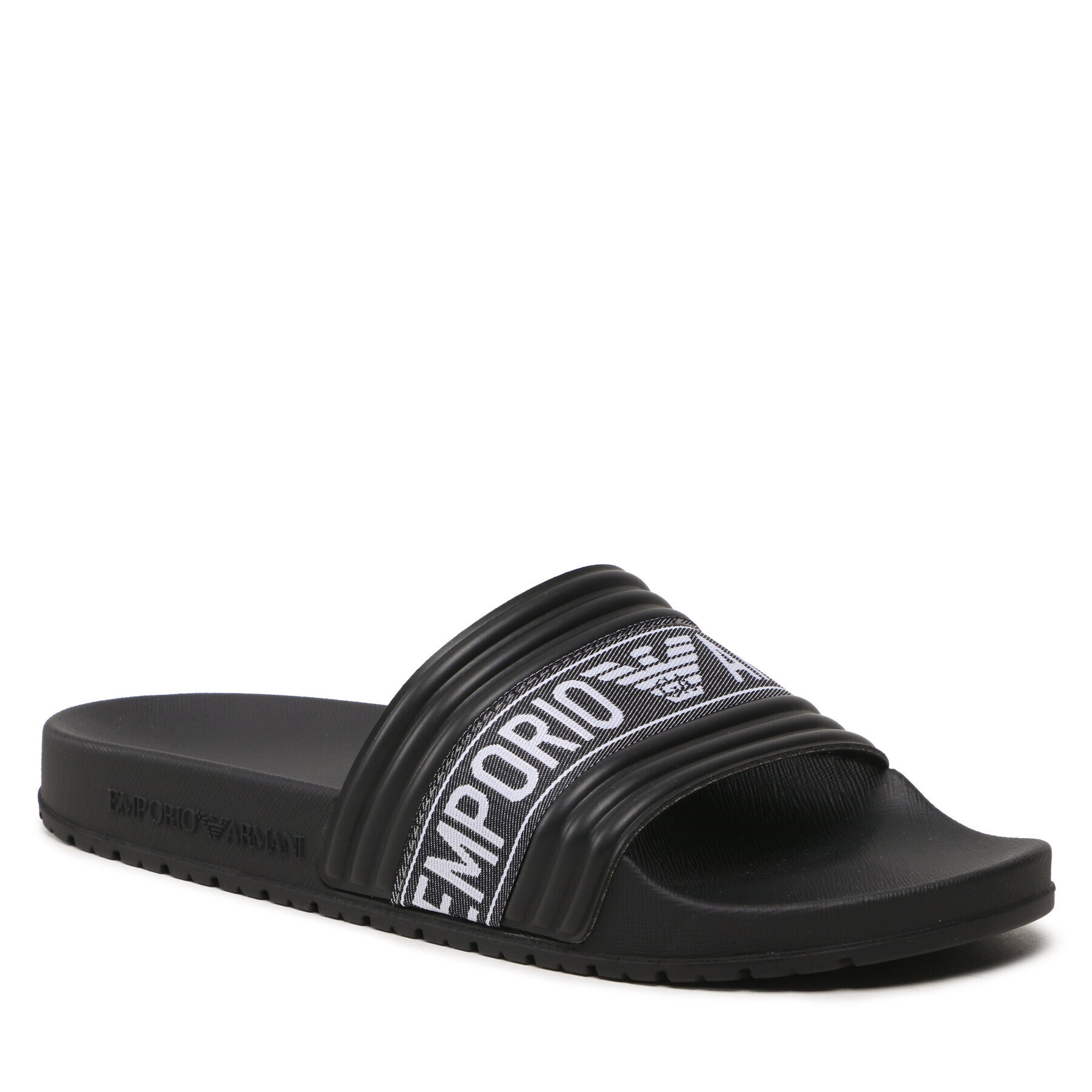 Emporio Armani Șlapi XVPS05 XN744 00002 Negru - Pled.ro