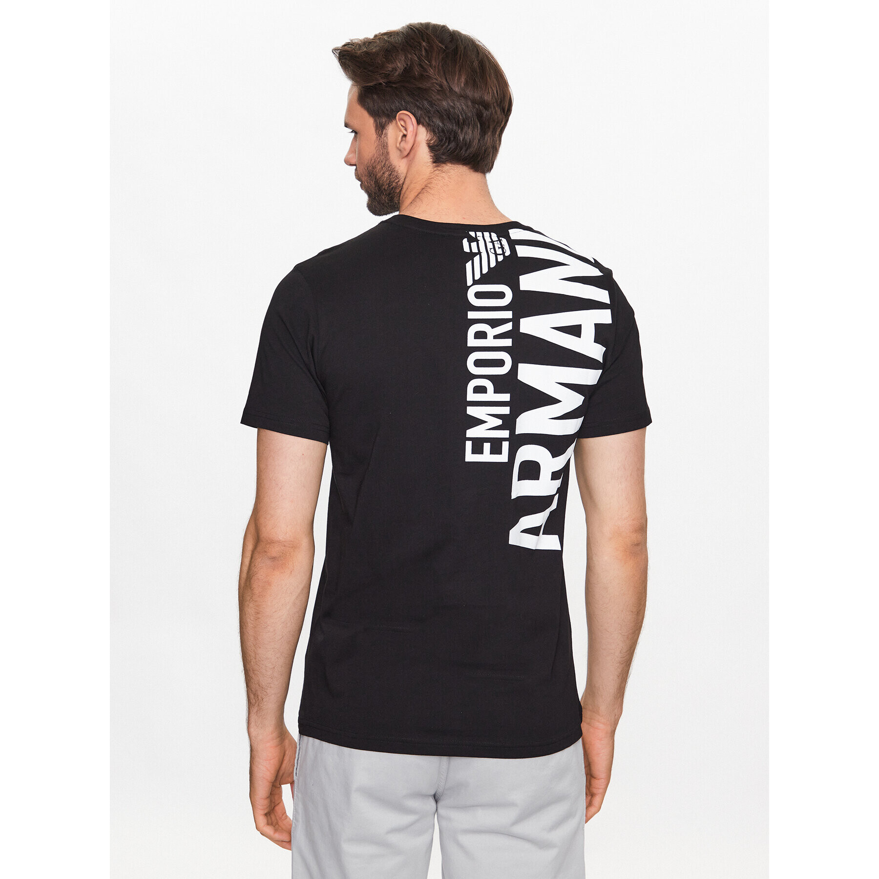 Emporio Armani Tricou 211818 3R476 21821 Negru Regular Fit - Pled.ro