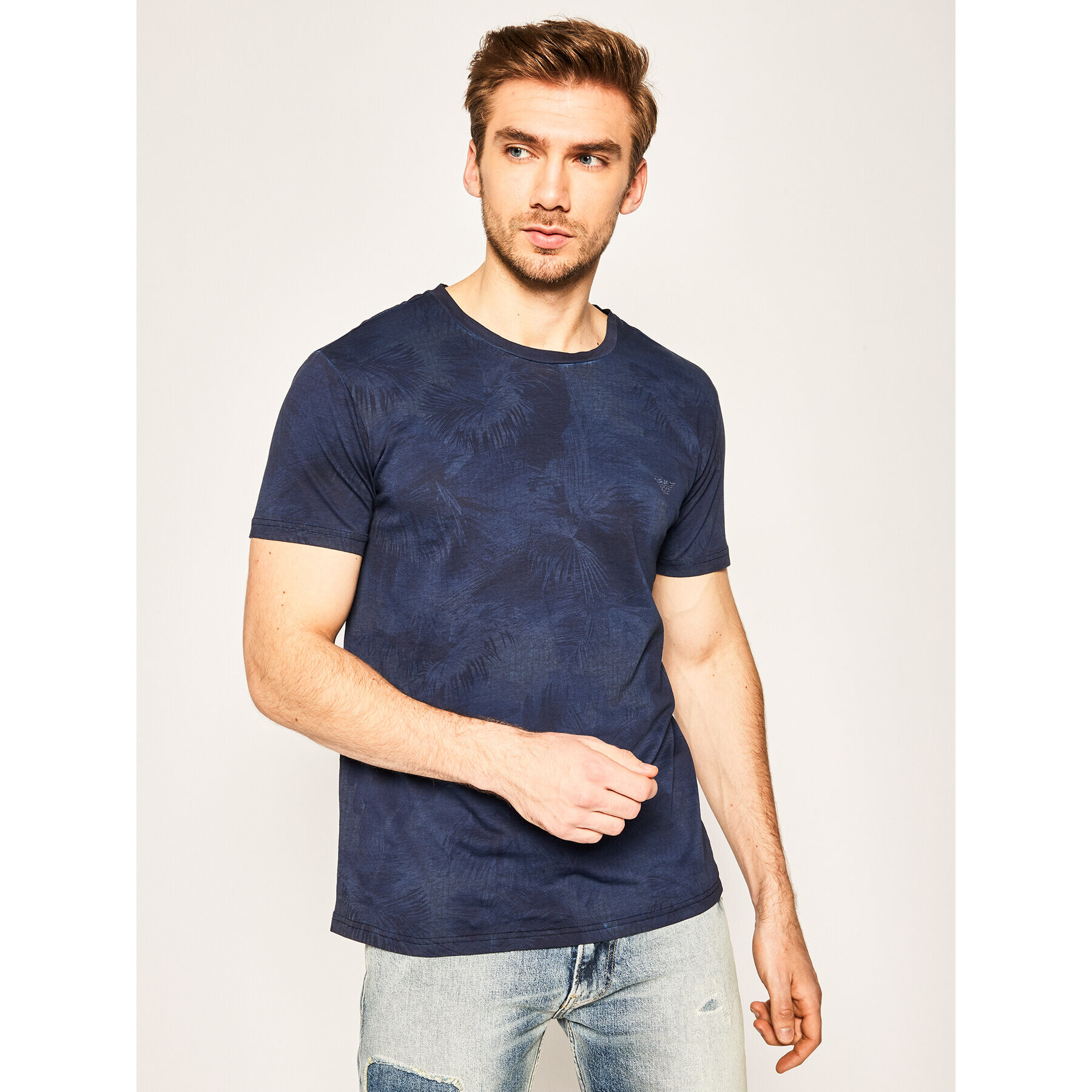 Emporio Armani Tricou 211831 0P467 65335 Bleumarin Regular Fit - Pled.ro