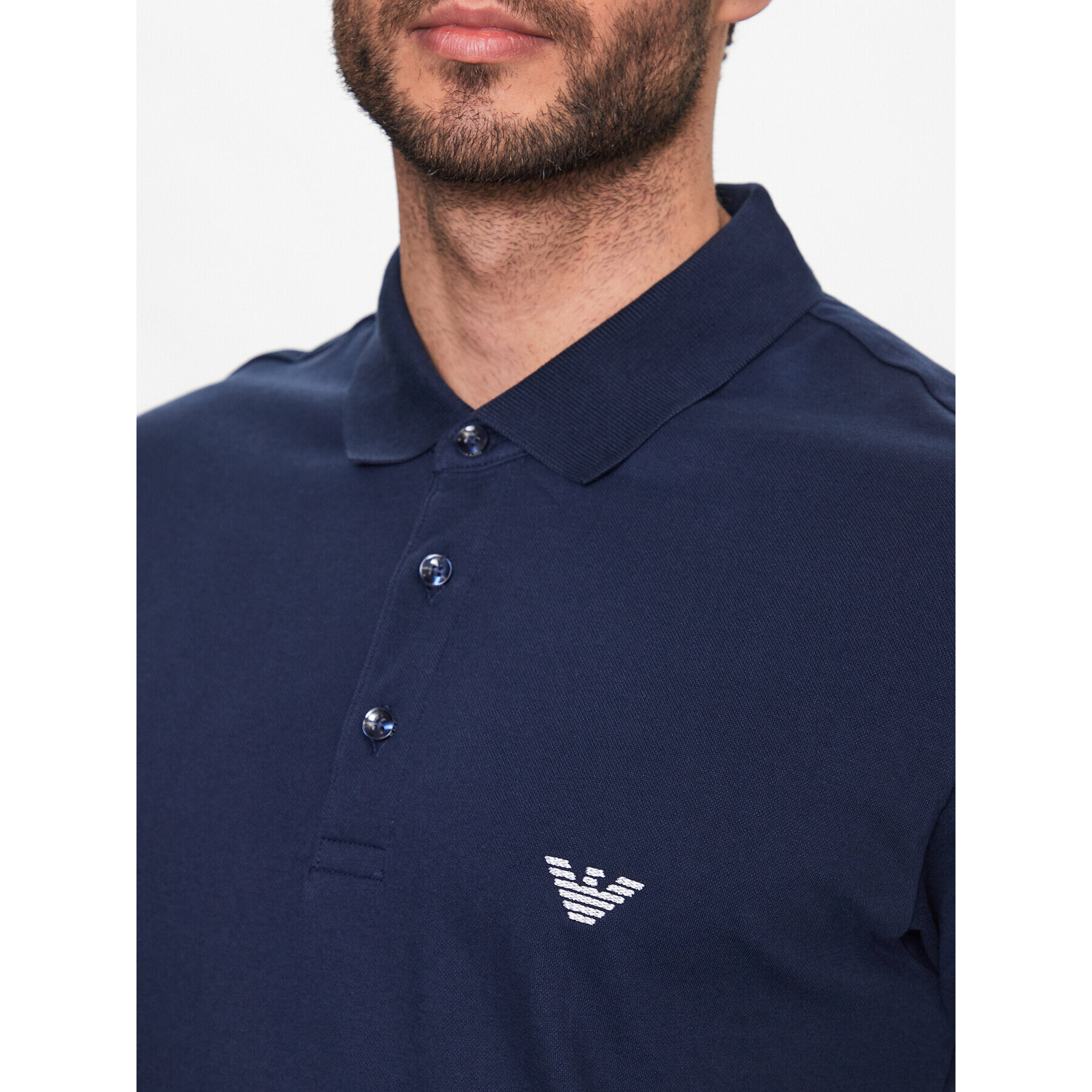 Emporio Armani Tricou polo 211804 3R461 06935 Bleumarin Regular Fit - Pled.ro