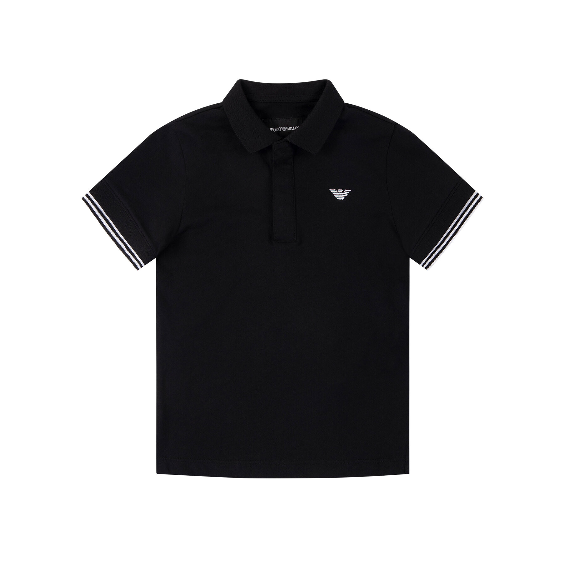 Emporio Armani Tricou polo 3H4FX5 4JGAZ 0999 Negru Regular Fit - Pled.ro