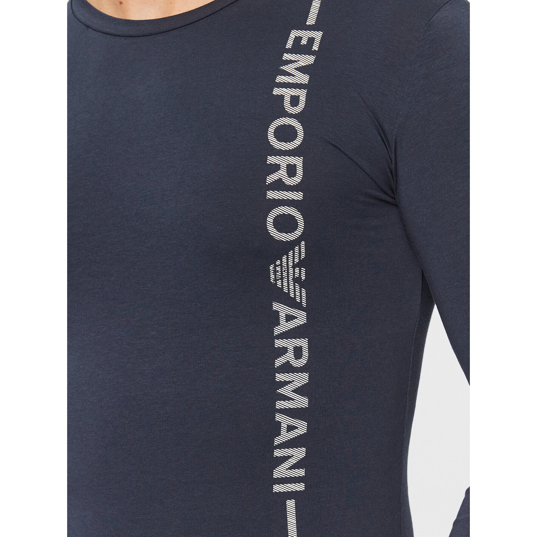 Emporio Armani Underwear Longsleeve 111023 3F523 00135 Bleumarin Regular Fit - Pled.ro