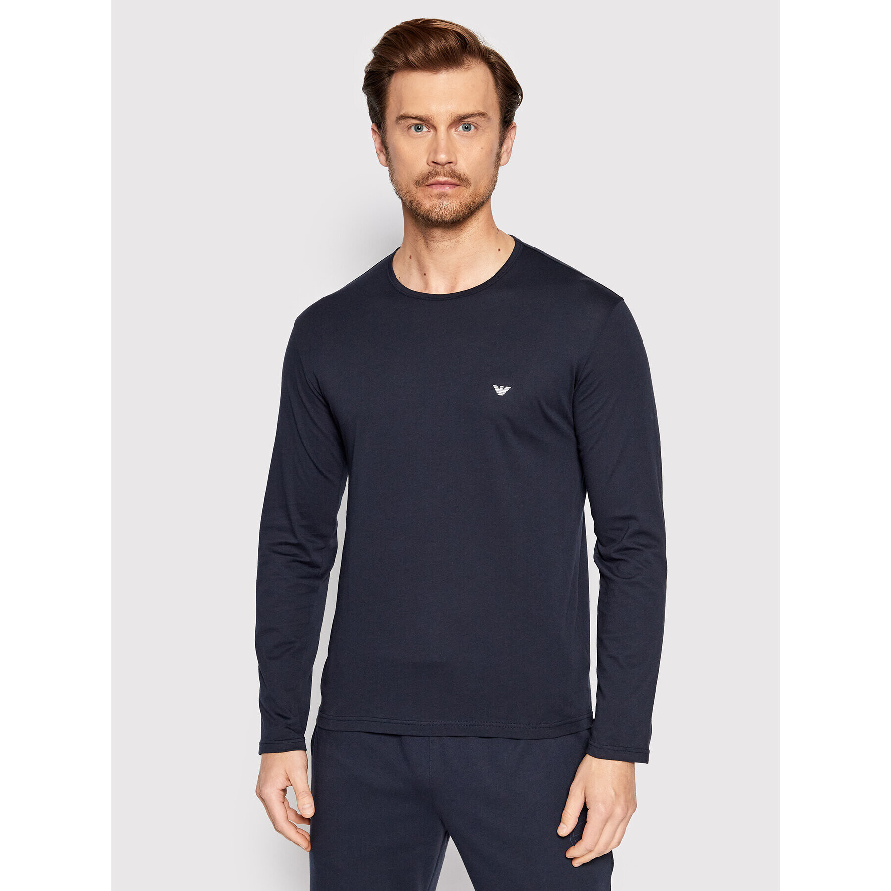 Emporio Armani Underwear Longsleeve 111653 2R722 00135 Bleumarin Regular Fit - Pled.ro