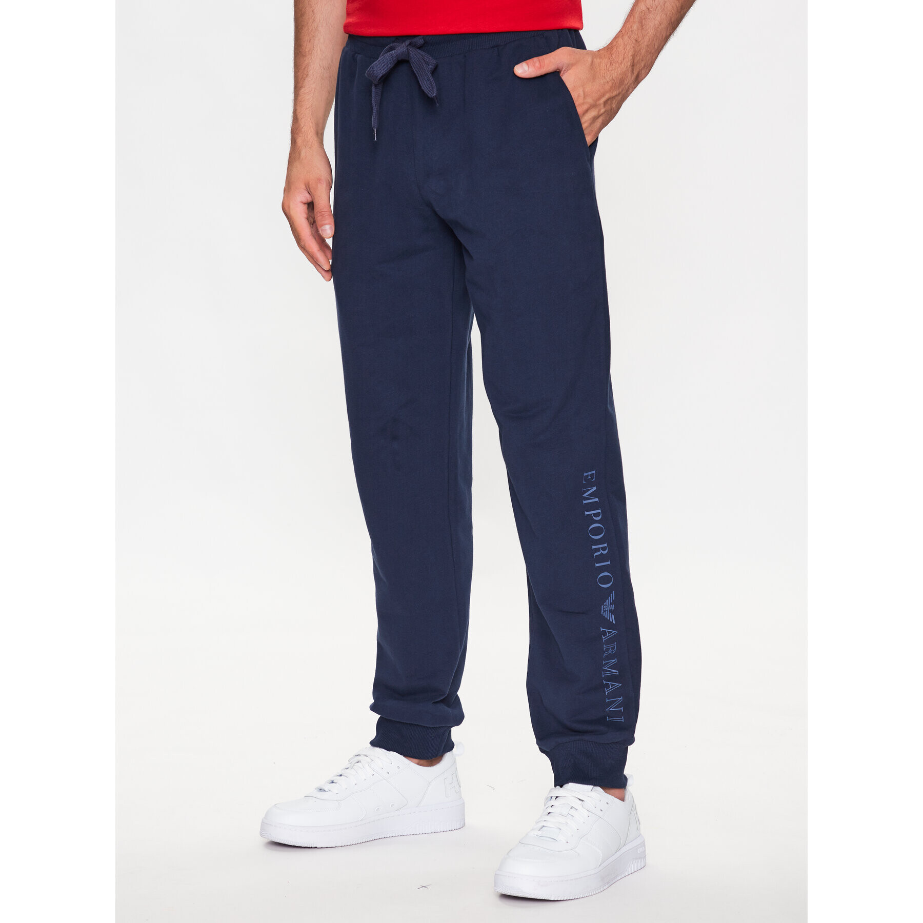 Emporio Armani Underwear Pantaloni trening 111690 3R566 00135 Bleumarin Regular Fit - Pled.ro