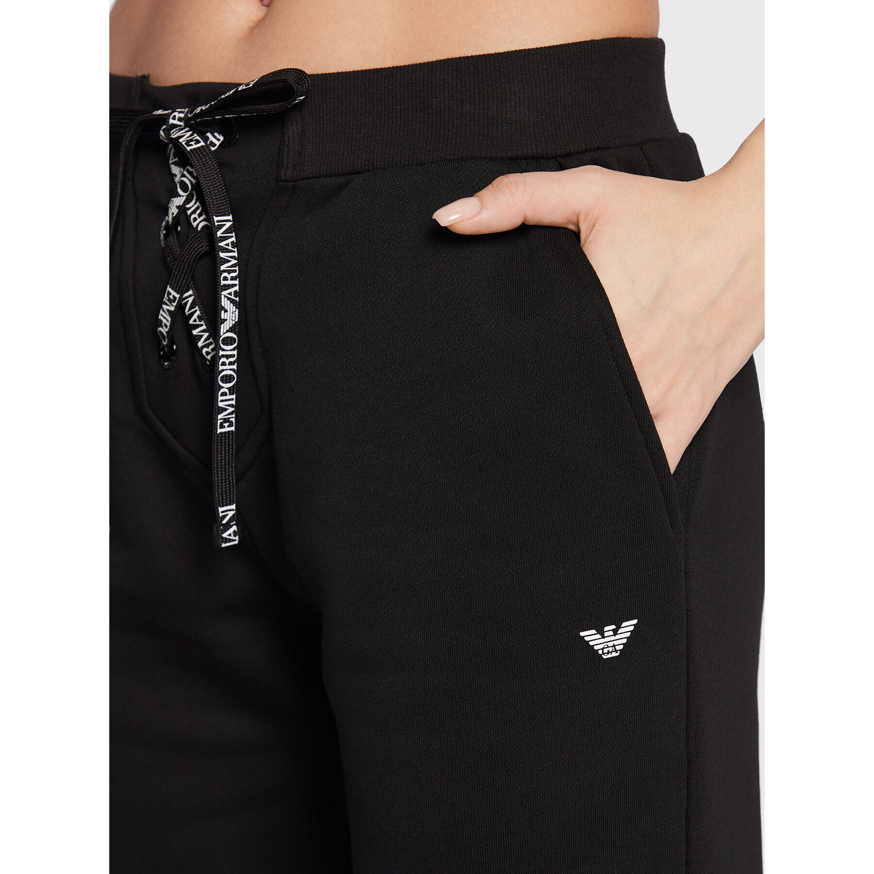 Emporio Armani Underwear Pantaloni trening 164600 2F265 00020 Negru Regular Fit - Pled.ro