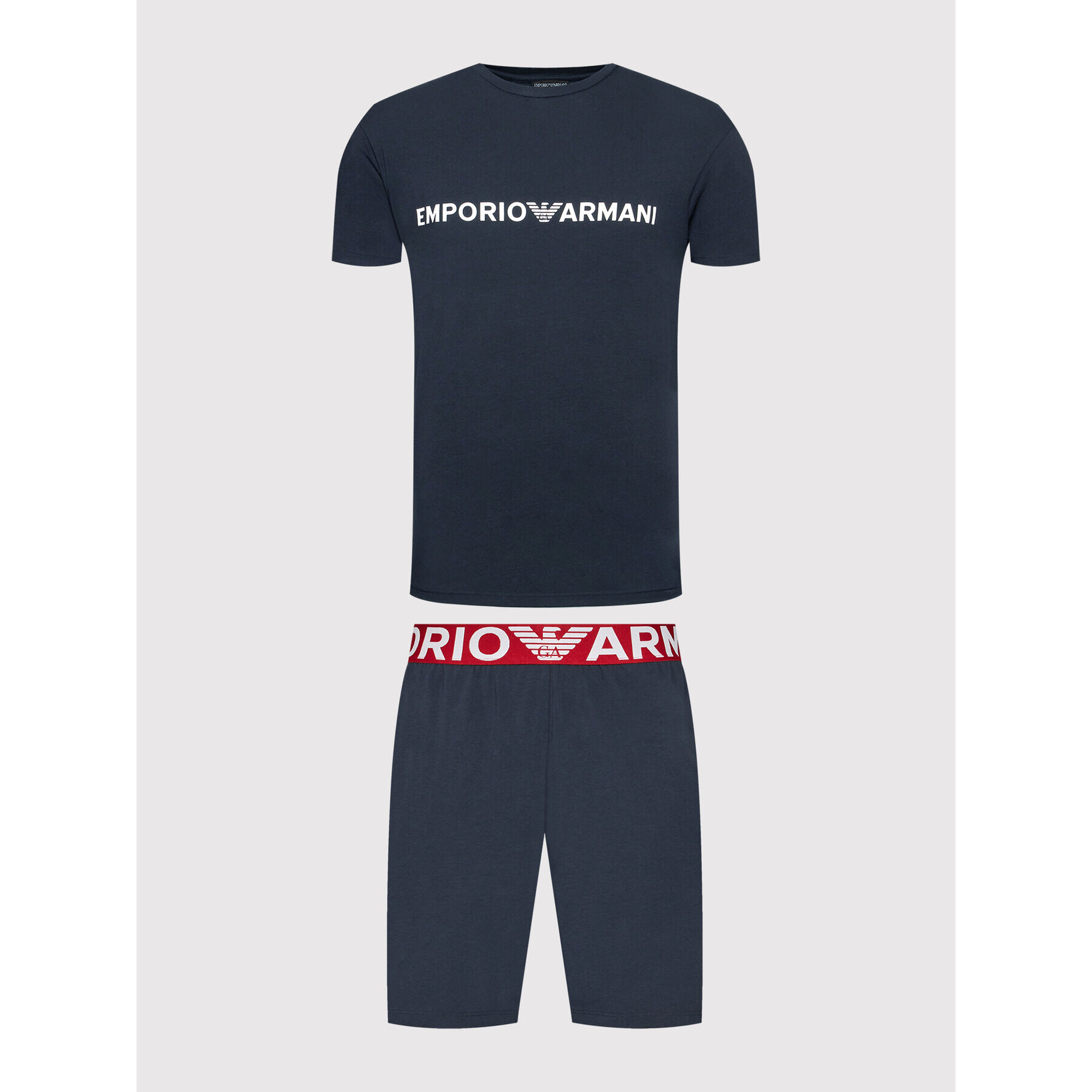 Emporio Armani Underwear Pijama 111573 2R516 00135 Bleumarin Regular Fit - Pled.ro