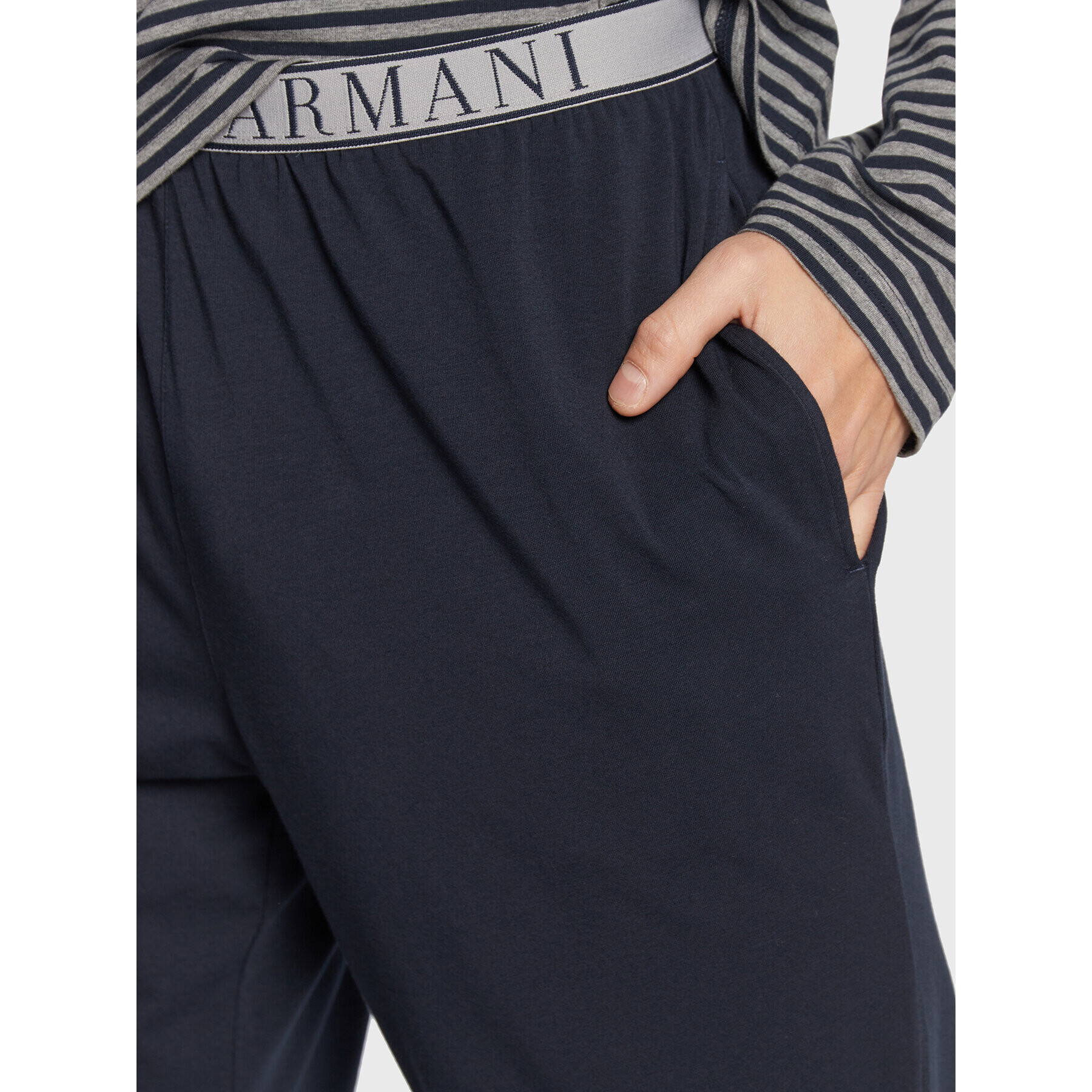 Emporio Armani Underwear Pijama 111791 2F542 11949 Bleumarin Regular Fit - Pled.ro