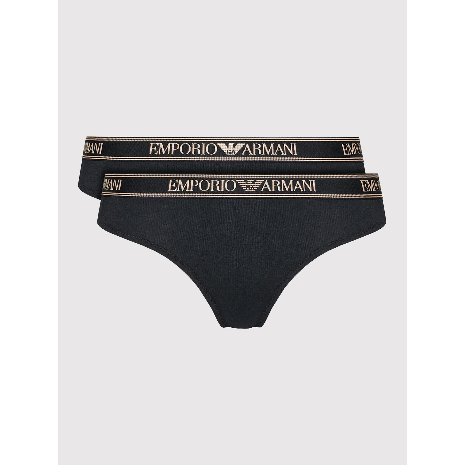 Emporio Armani Underwear Set 2 perechi de chiloți brazilieni 163337 1A227 00020 Negru - Pled.ro