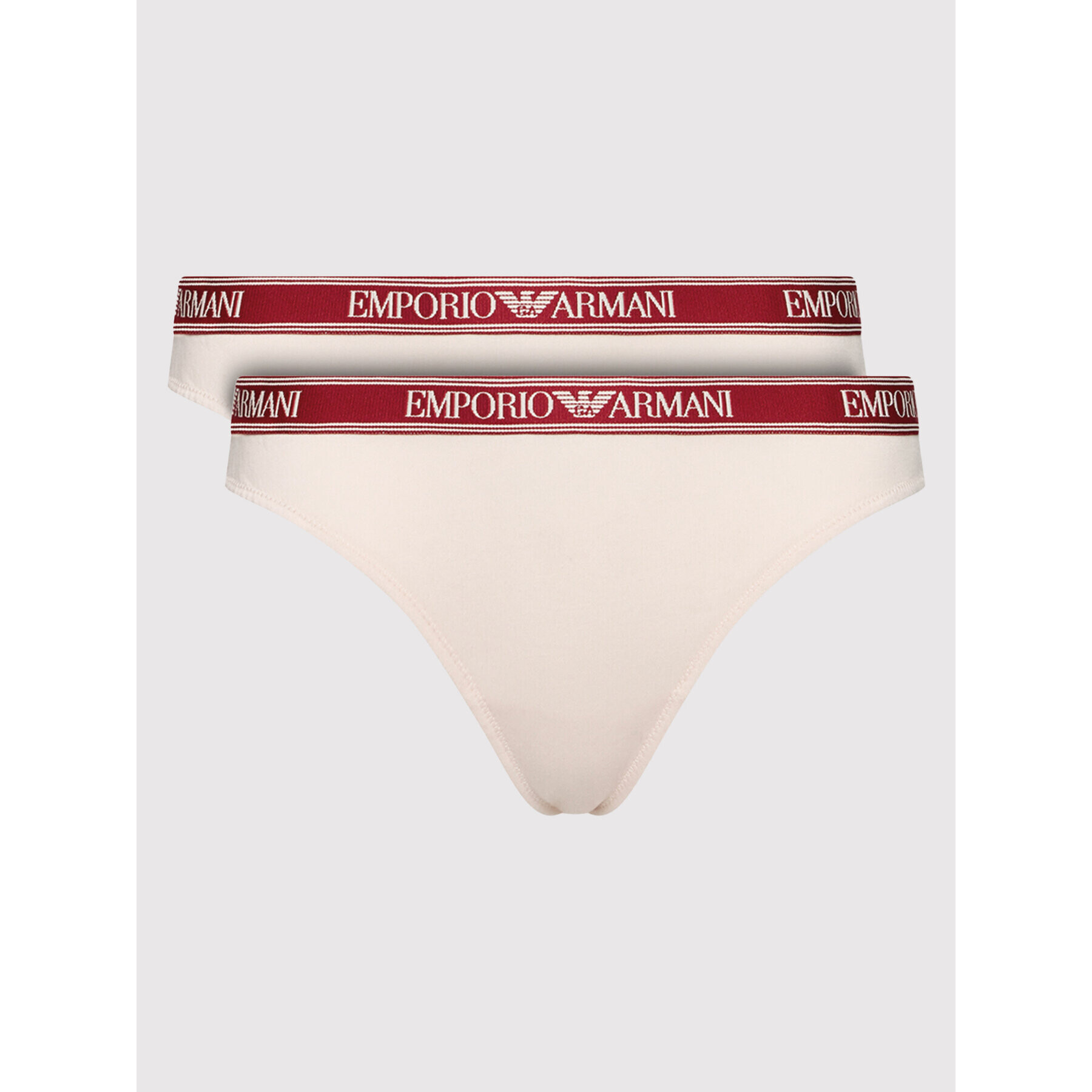 Emporio Armani Underwear Set 2 perechi de chiloți brazilieni 163337 1A227 01212 Roz - Pled.ro