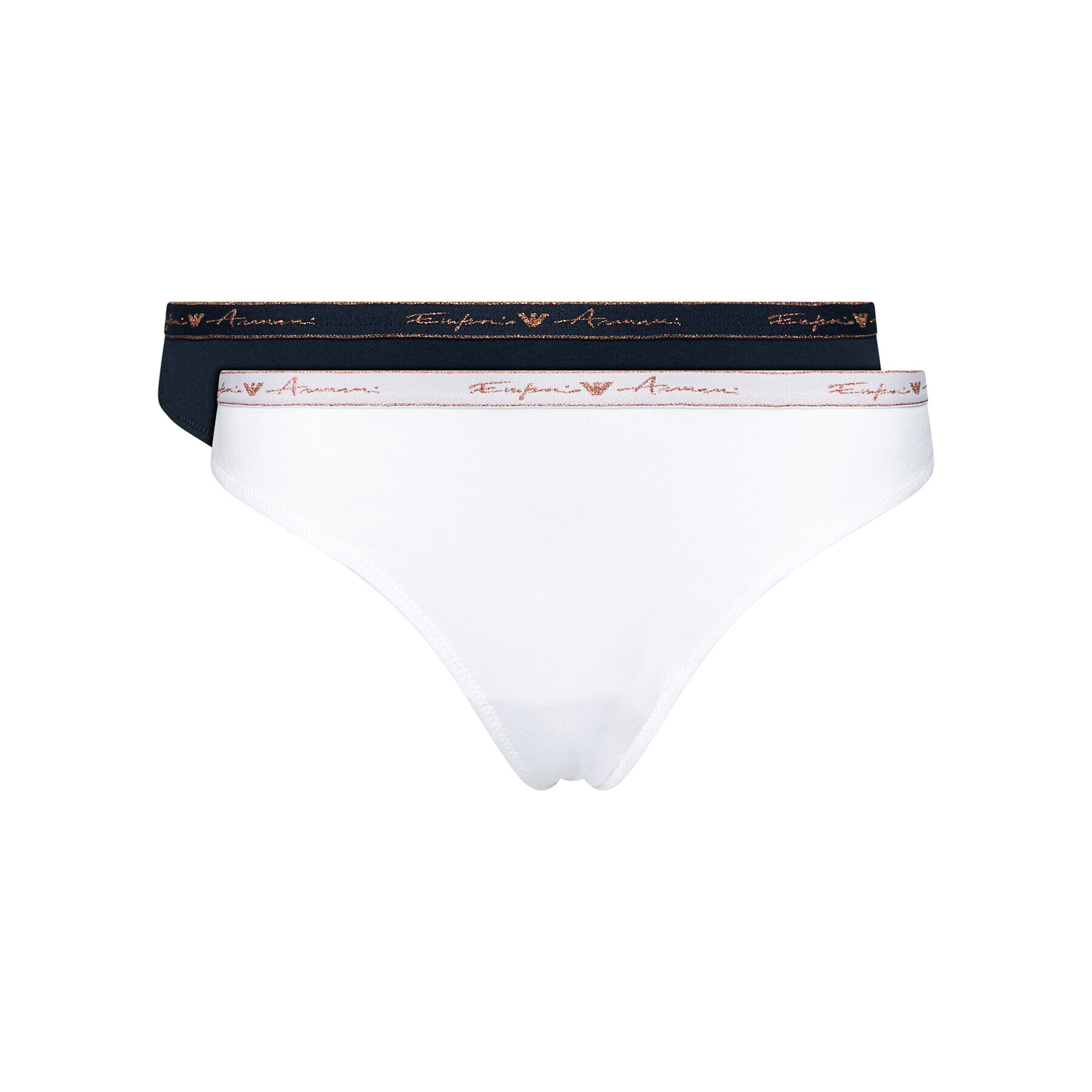 Emporio Armani Underwear Set 2 perechi de chiloți brazilieni 163337 1P223 17135 Bleumarin - Pled.ro