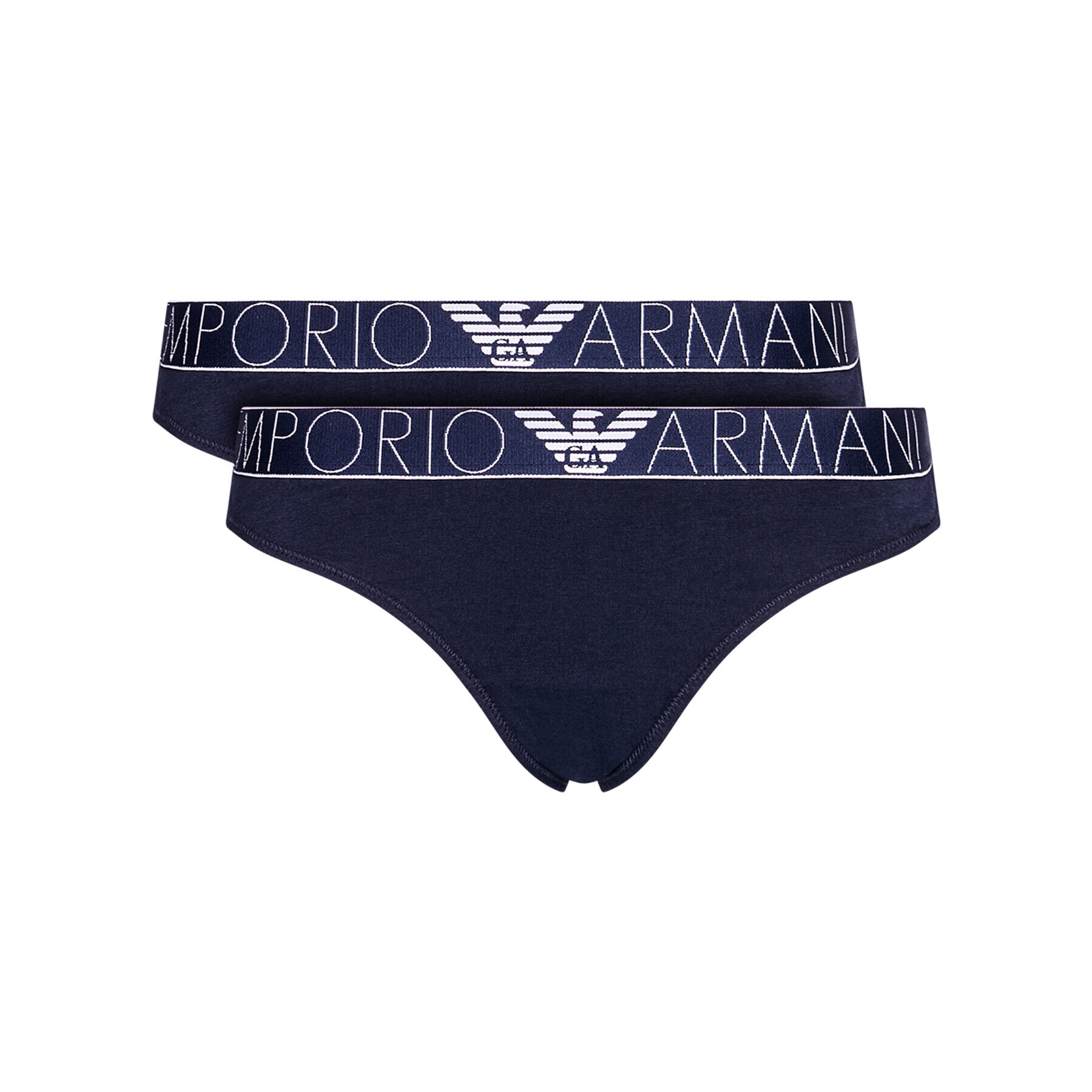 Emporio Armani Underwear Set 2 perechi de chiloți brazilieni 163337 1P227 27435 Bleumarin - Pled.ro