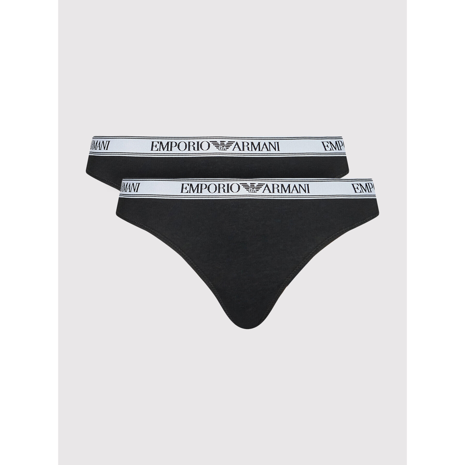 Emporio Armani Underwear Set 2 perechi de chiloți brazilieni 163337 2R227 00020 Negru - Pled.ro