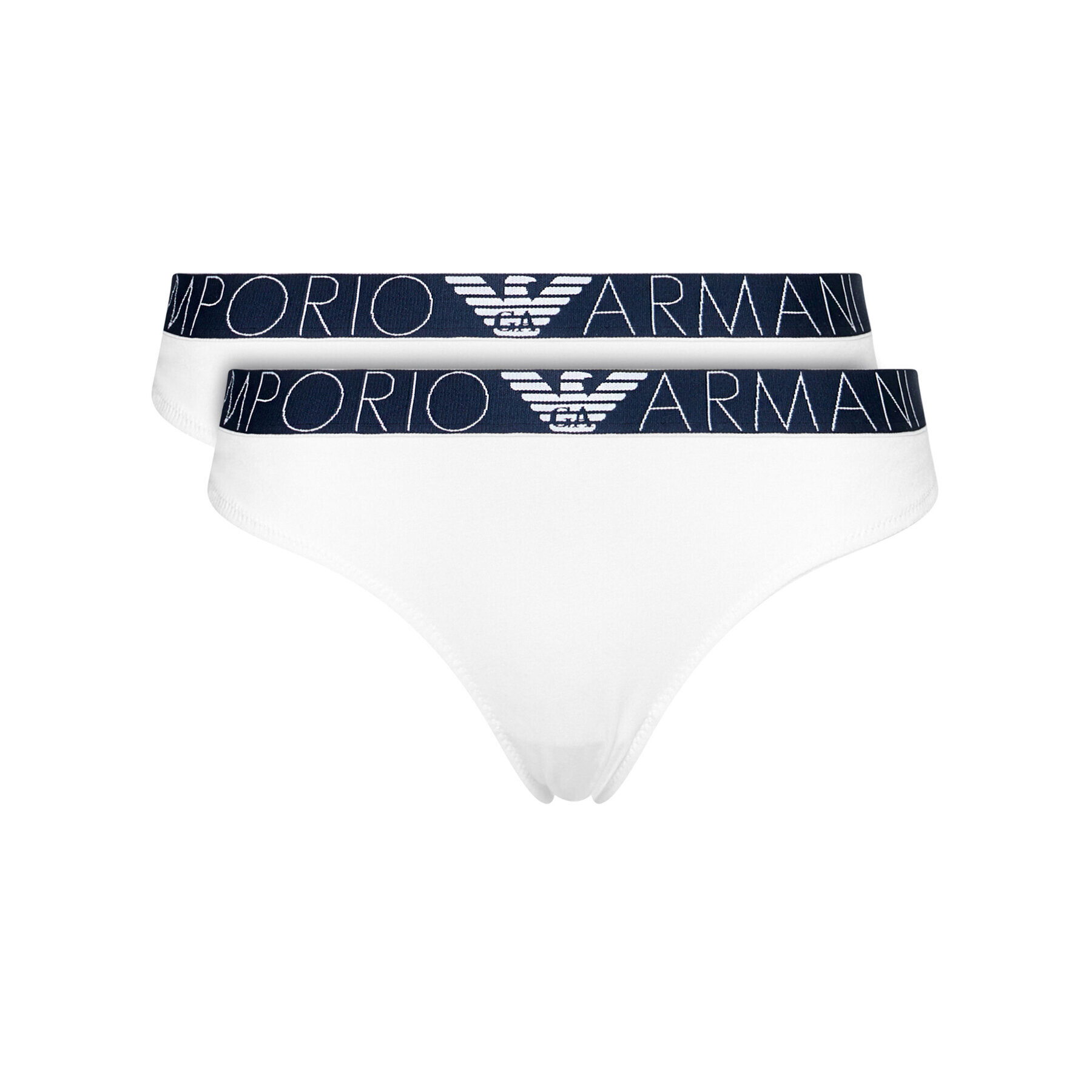 Emporio Armani Underwear Set 2 perechi de chiloți de damă clasici 163334 1P227 04710 Alb - Pled.ro