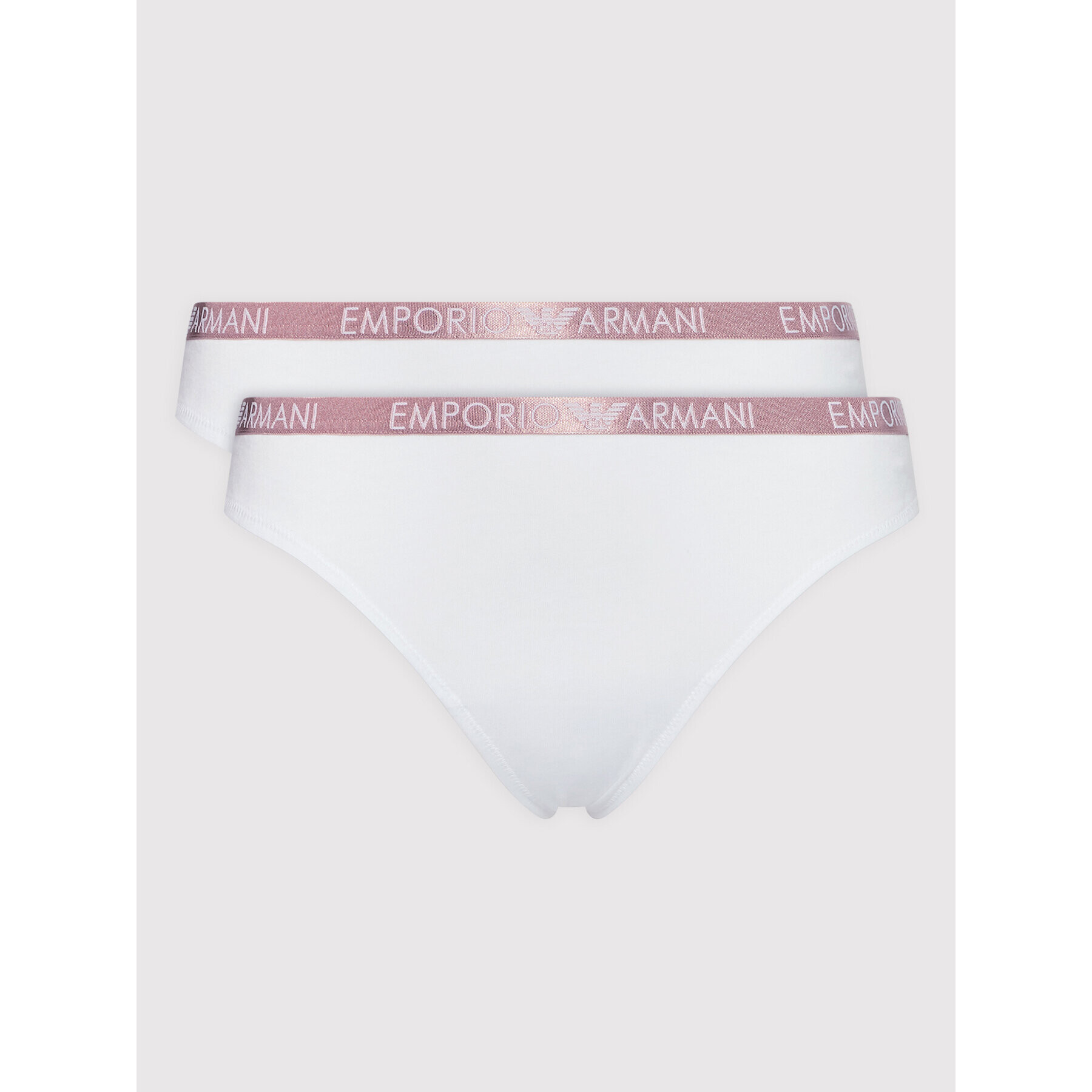 Emporio Armani Underwear Set 2 perechi de chiloți brazilieni 163337 2R223 00010 Alb - Pled.ro