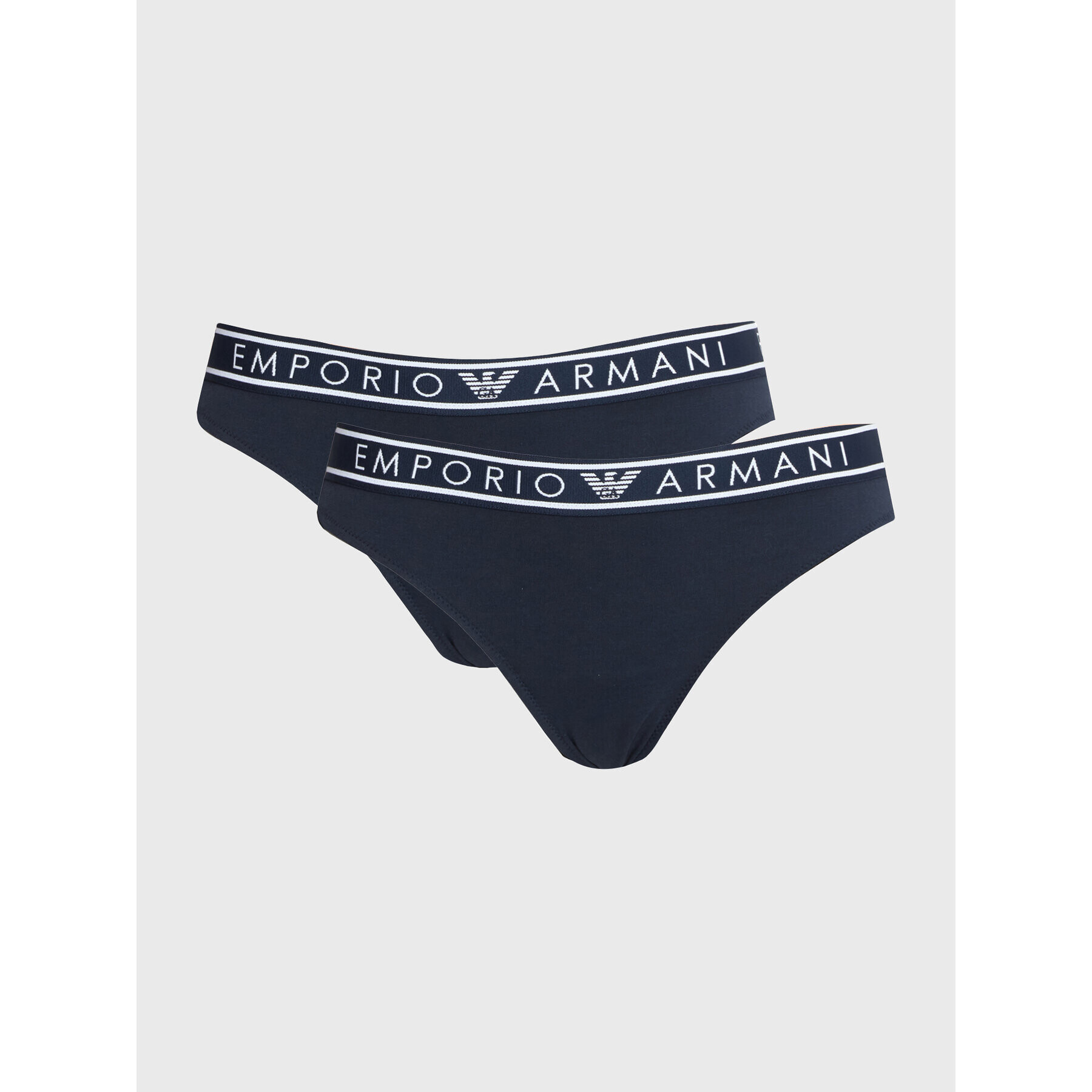 Emporio Armani Underwear Set 2 perechi de chiloți brazilieni 163337 3R227 00135 Bleumarin - Pled.ro