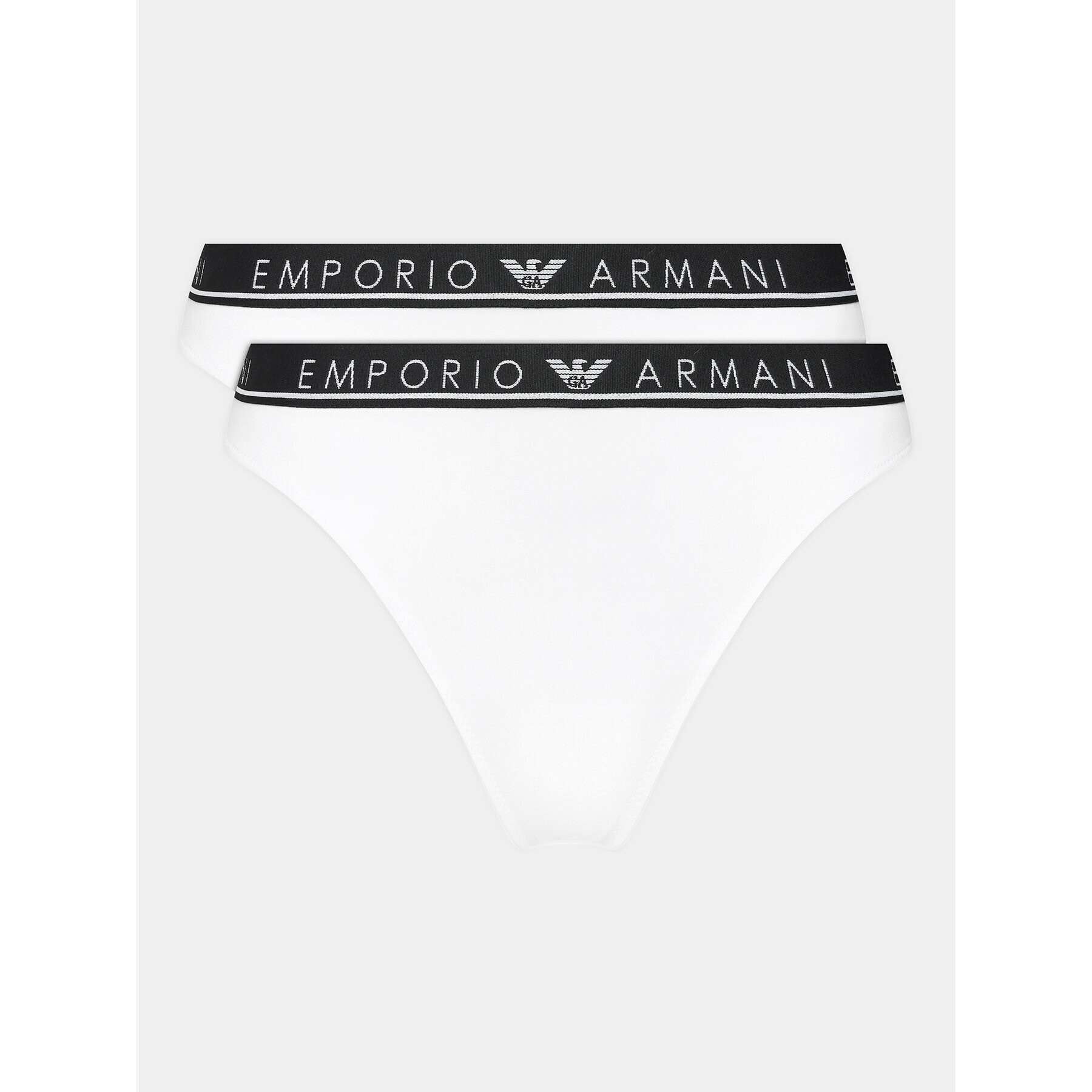 Emporio Armani Underwear Set 2 perechi de chiloți de damă 163337 3F227 00010 Alb - Pled.ro