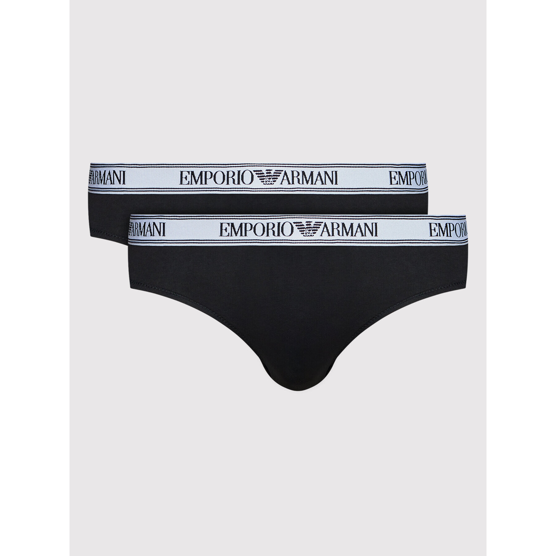 Emporio Armani Underwear Set 2 perechi de chiloți de damă clasici 163334 2R227 00020 Negru - Pled.ro