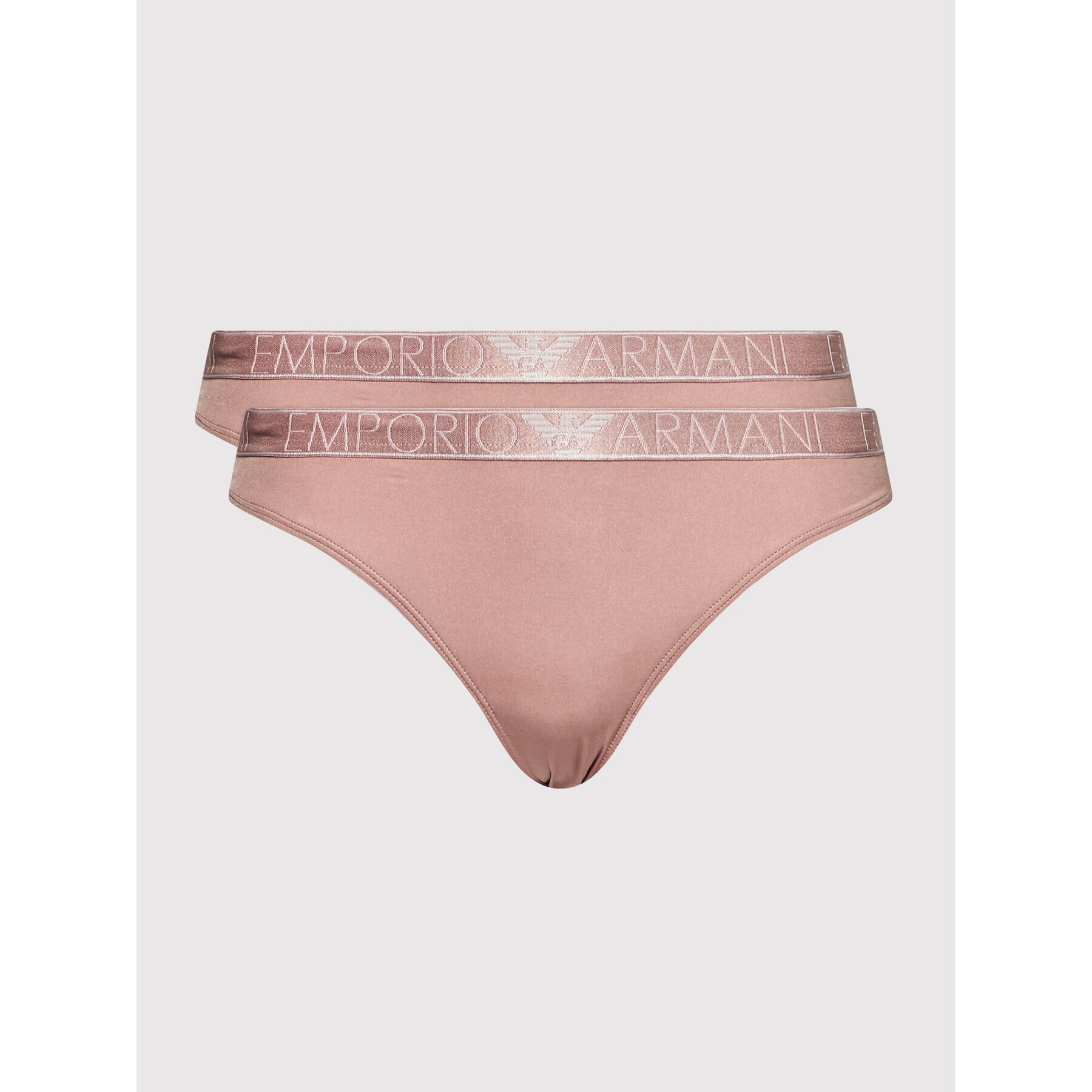 Emporio Armani Underwear Set 2 perechi de chiloți de damă clasici 163334 2R235 05671 Roz - Pled.ro