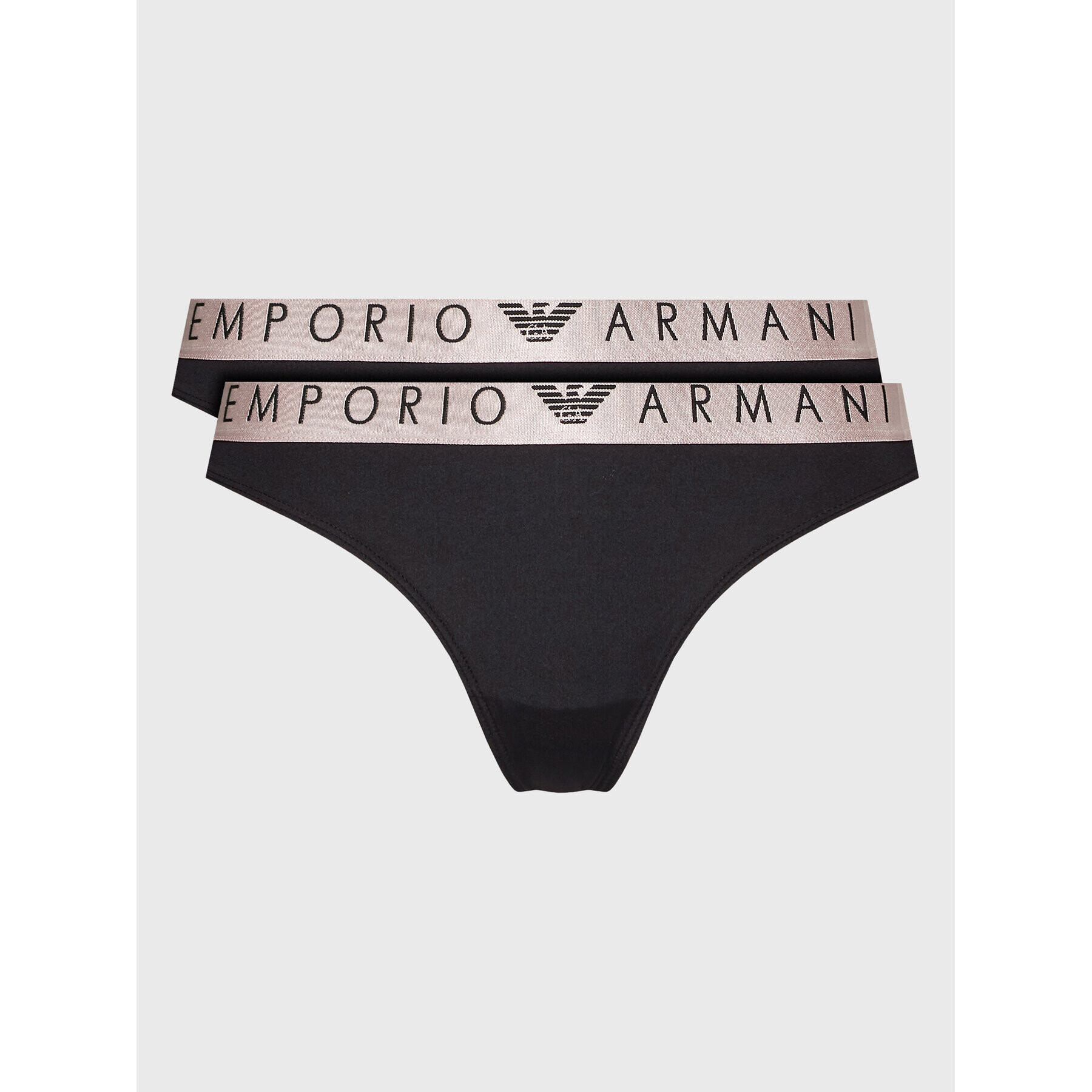 Emporio Armani Underwear Set 2 perechi de chiloți tanga 163333 2F235 2F235 Negru - Pled.ro