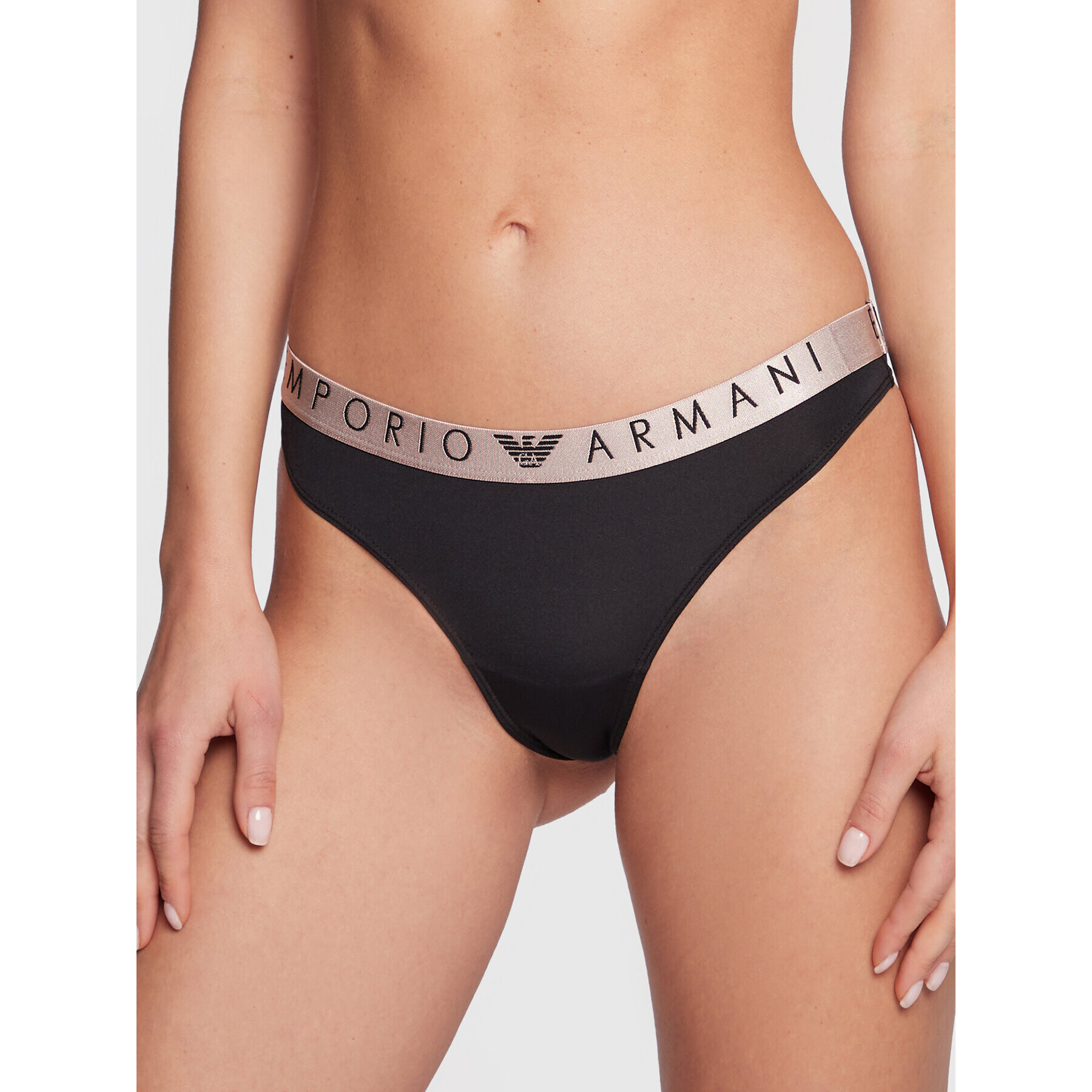 Emporio Armani Underwear Set 2 perechi de chiloți tanga 163333 2F235 2F235 Negru - Pled.ro