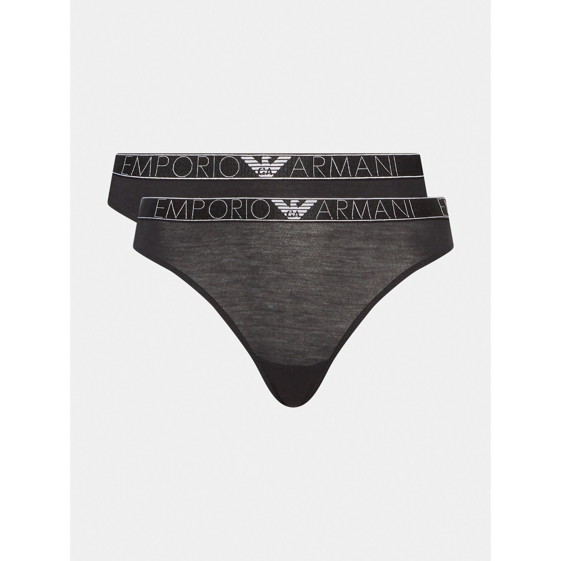 Emporio Armani Underwear Set 2 perechi de chiloți tanga 163333 3R221 00020 Negru - Pled.ro