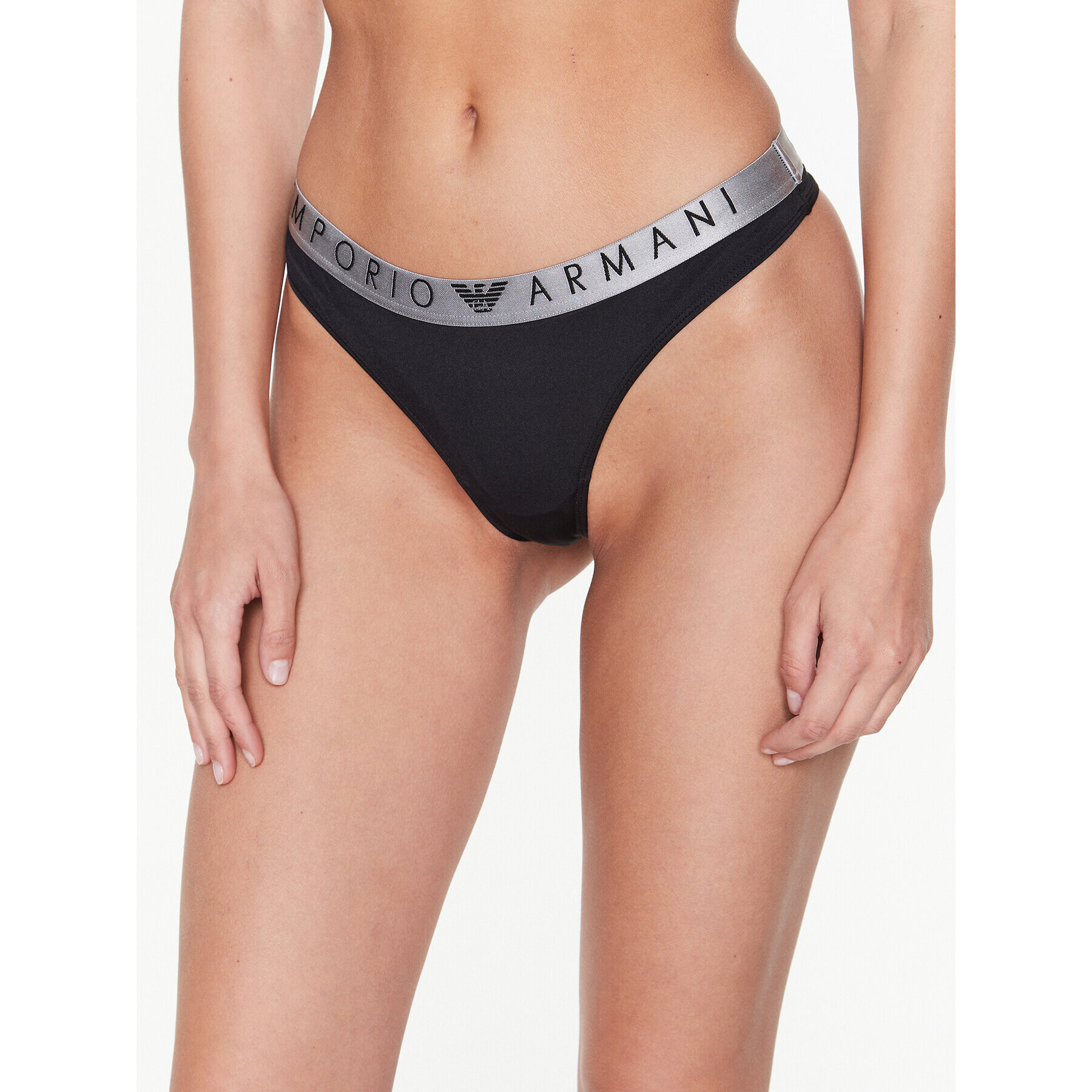 Emporio Armani Underwear Set 2 perechi de chiloți tanga 163333 3R235 00020 Negru - Pled.ro