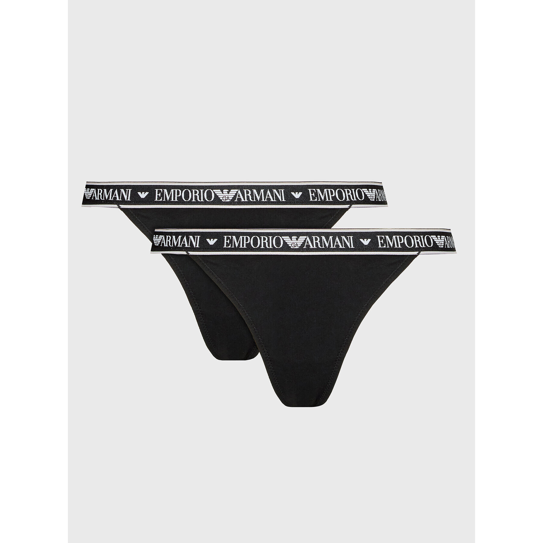 Emporio Armani Underwear Set 2 perechi de chiloți tanga 164522 2F227 00020 Negru - Pled.ro