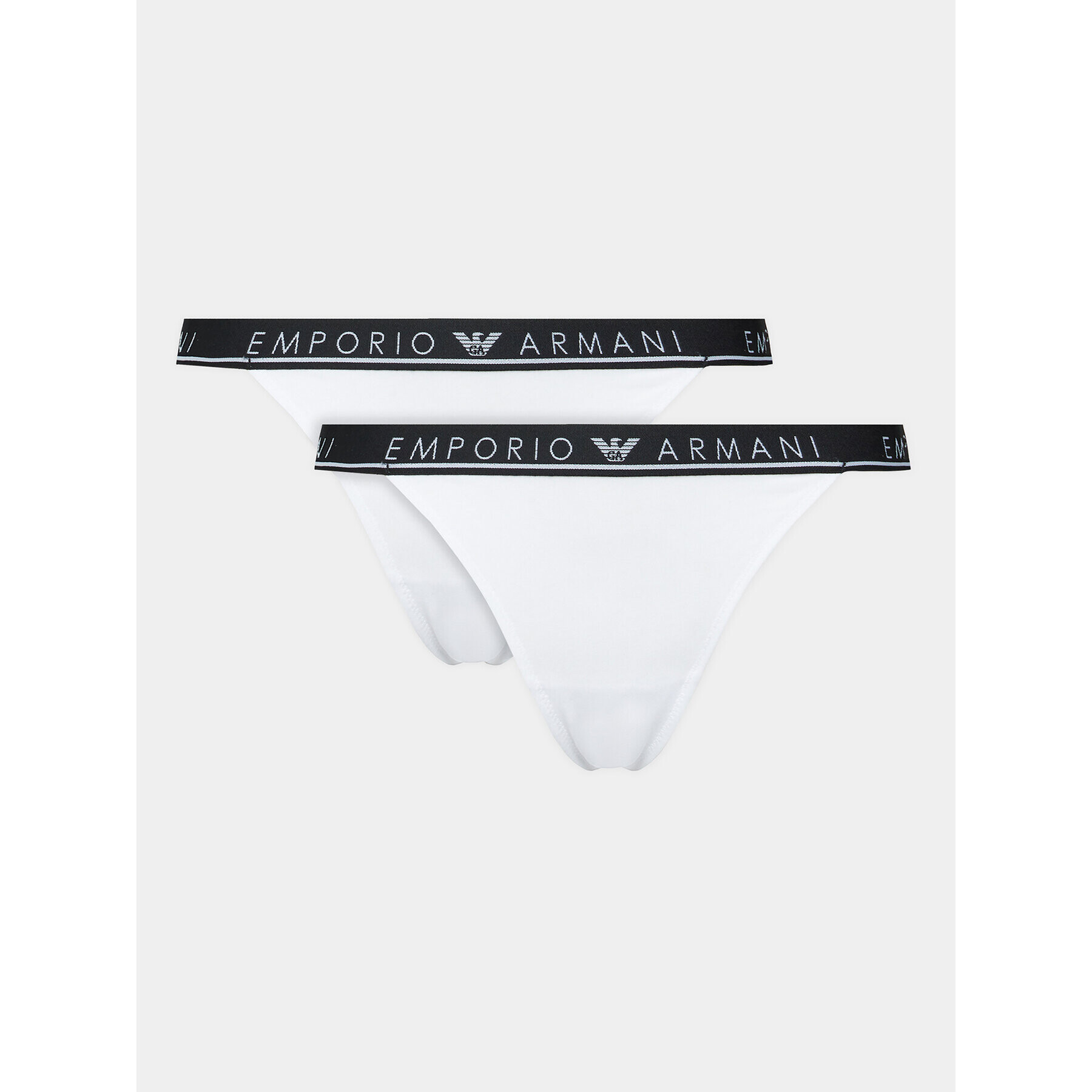 Emporio Armani Underwear Set 2 perechi de chiloți tanga 164522 3F227 00010 Alb - Pled.ro