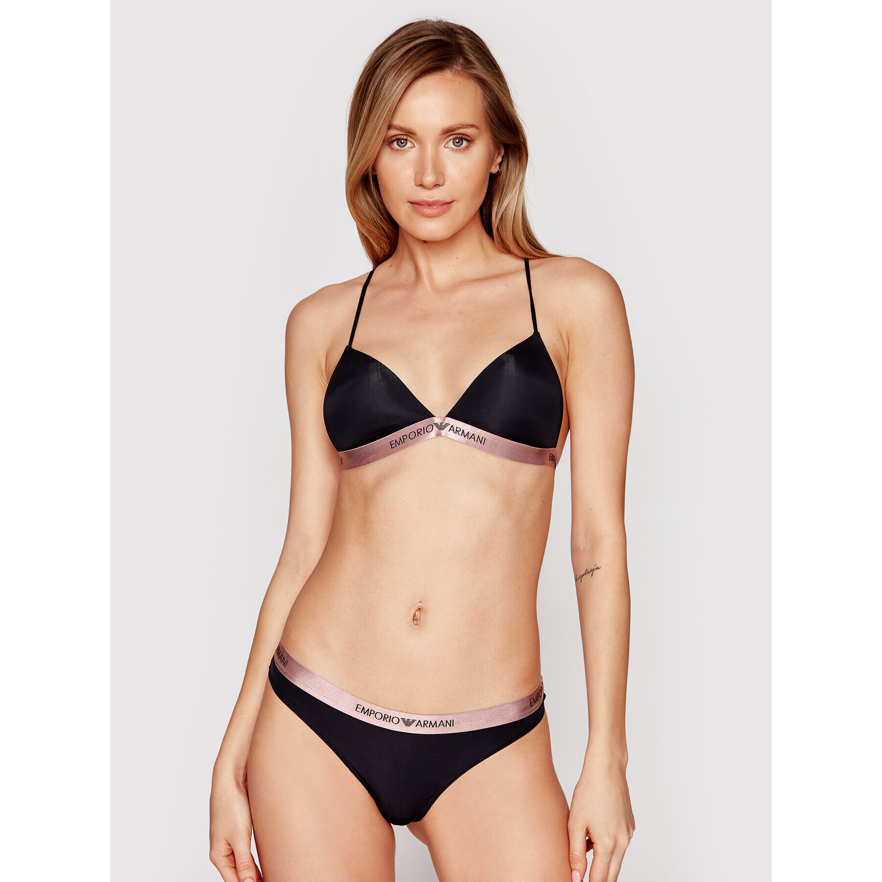 Emporio Armani Underwear Sutien Bralette 164452 1P235 00020 Negru - Pled.ro