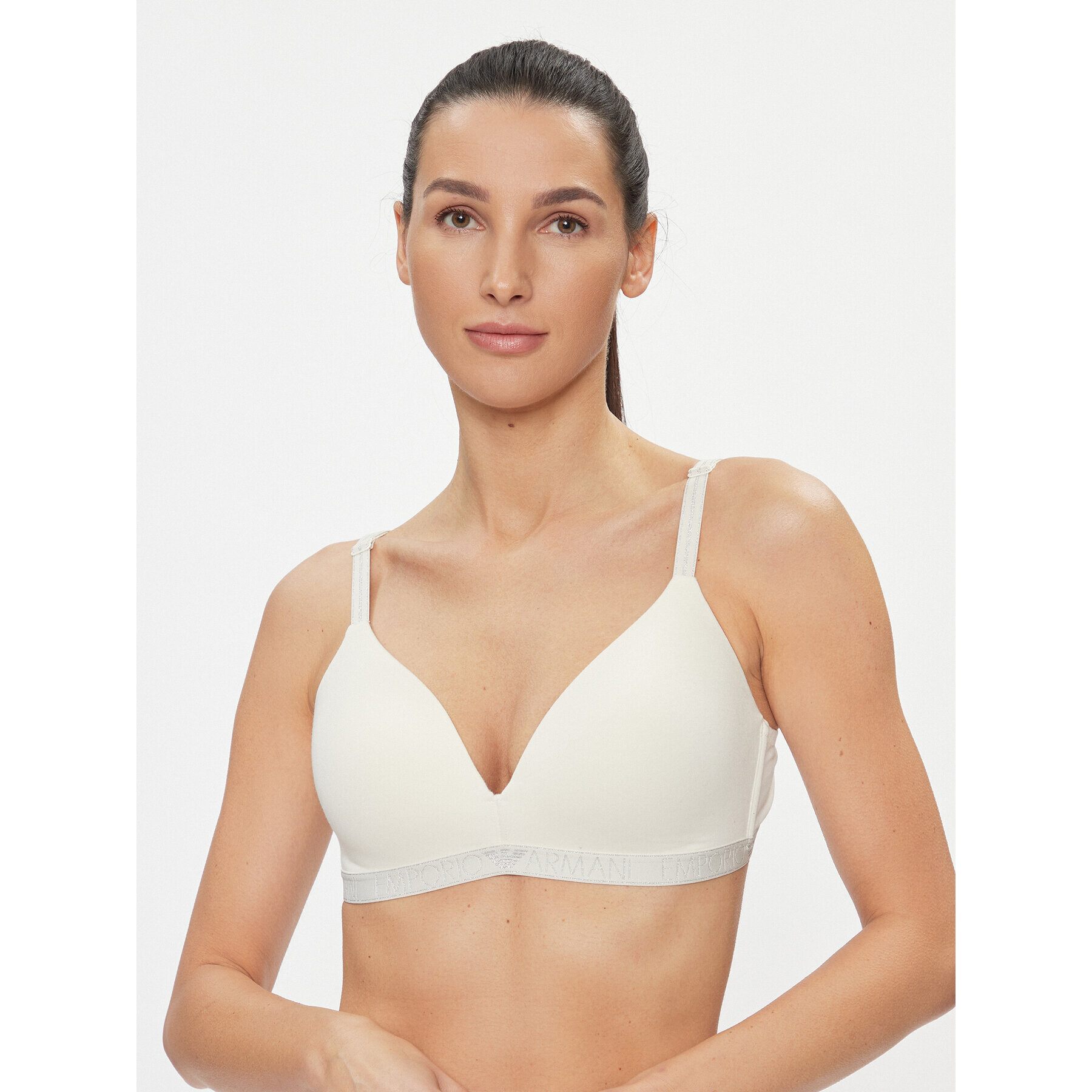 Emporio Armani Underwear Sutien fără armătură 164410 3F223 09210 Écru - Pled.ro