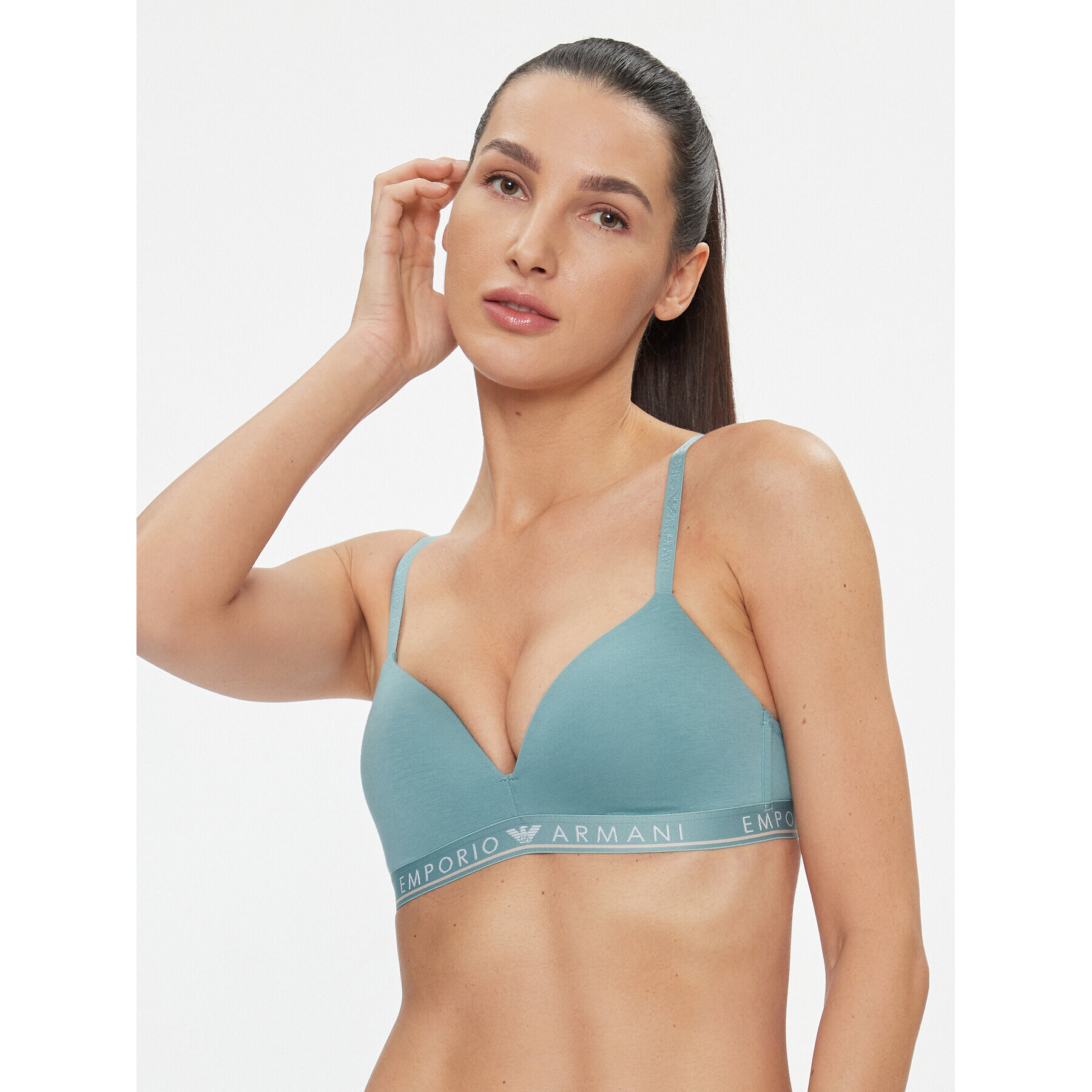 Emporio Armani Underwear Sutien fără armătură 164410 3F227 02631 Roz - Pled.ro