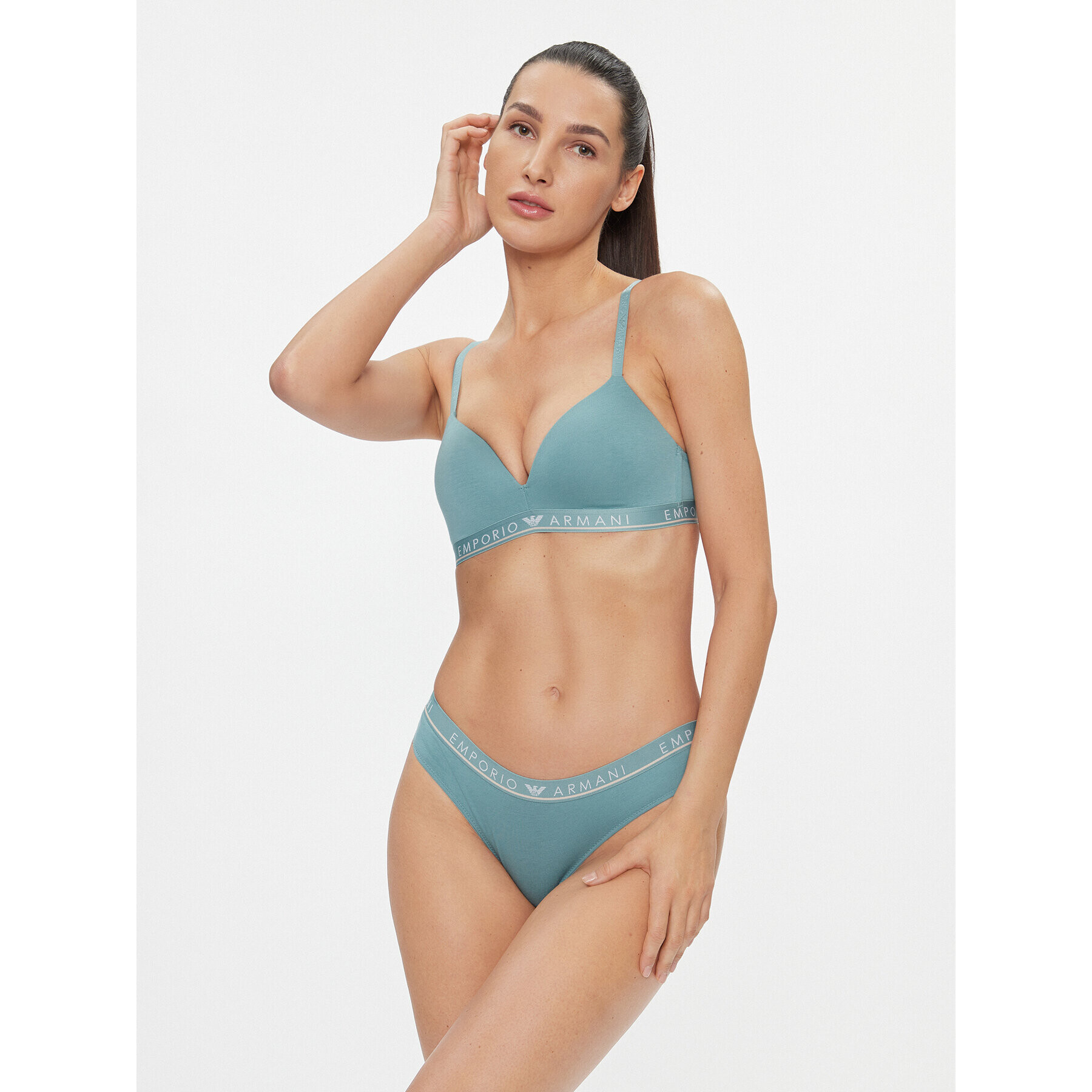 Emporio Armani Underwear Sutien fără armătură 164410 3F227 02631 Roz - Pled.ro