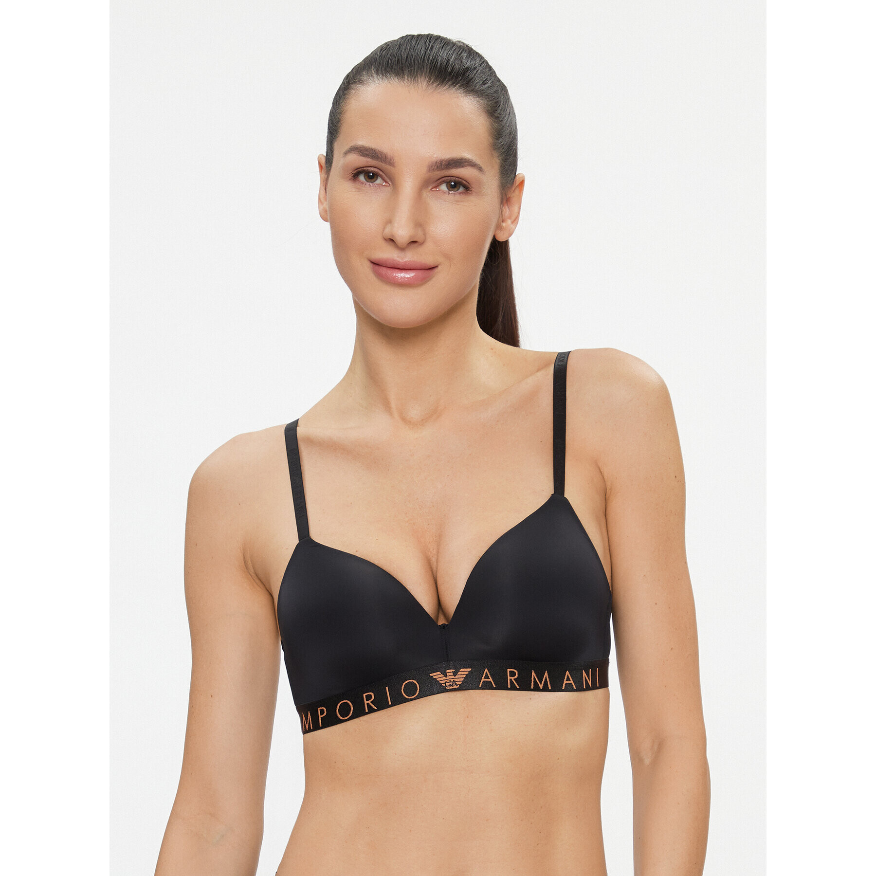 Emporio Armani Underwear Sutien fără armătură 164410 3F235 00020 Negru - Pled.ro