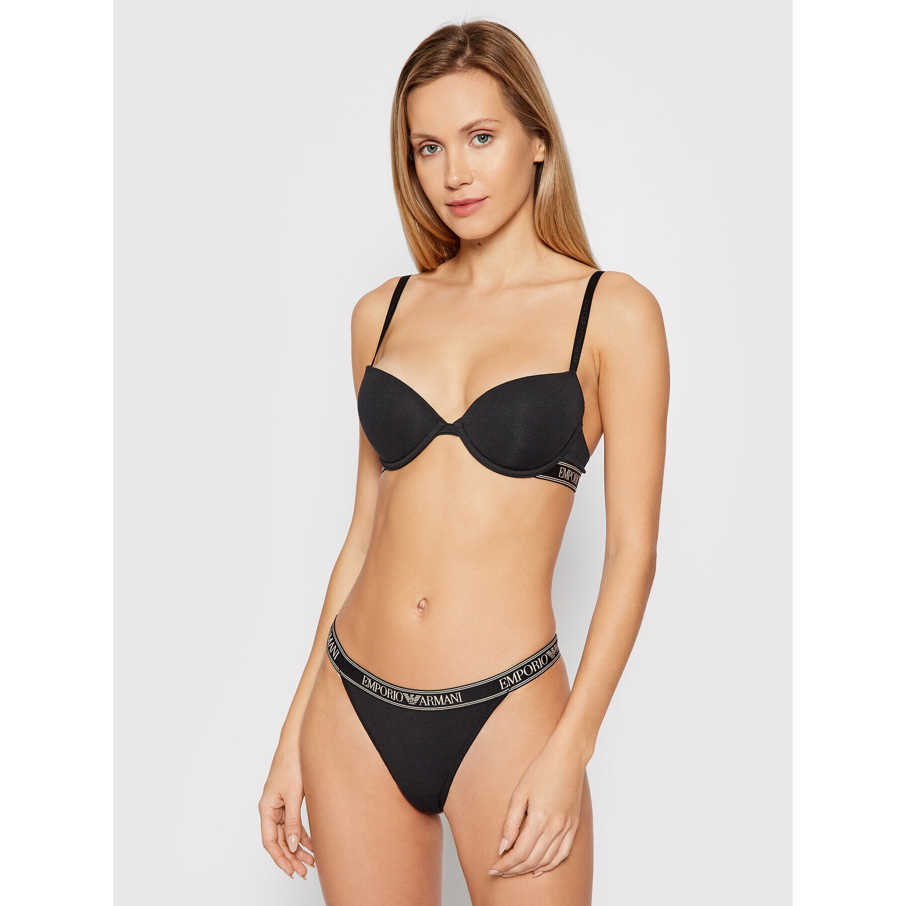 Emporio Armani Underwear Sutien Push-up 164394 1A227 00020 Negru - Pled.ro