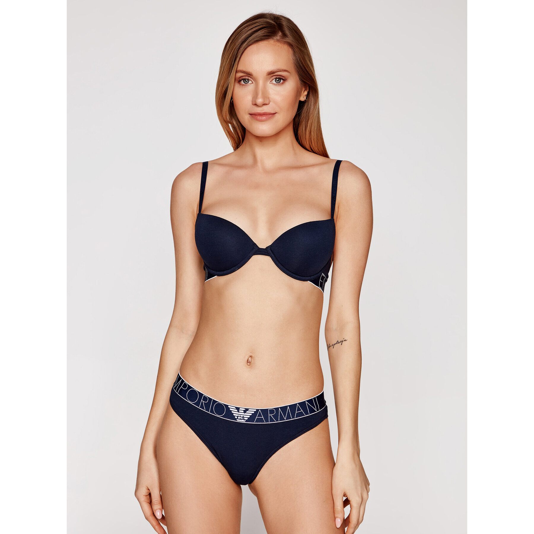 Emporio Armani Underwear Sutien Push-up 164394 1P227 00135 Bleumarin - Pled.ro