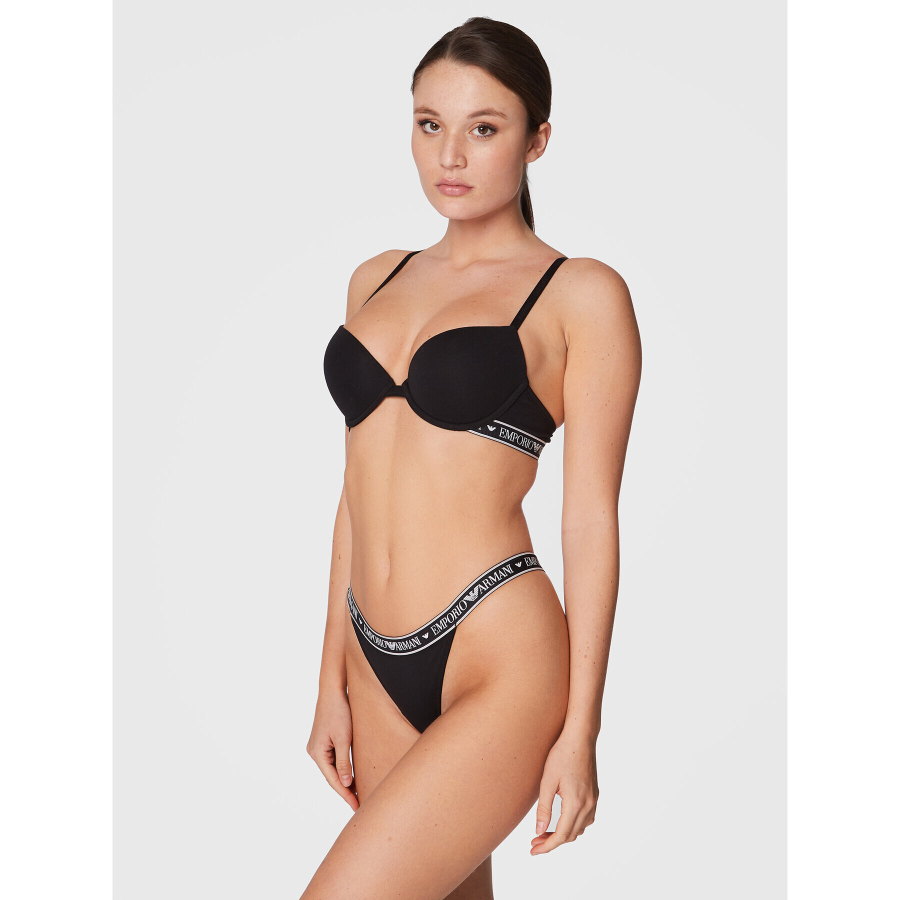 Emporio Armani Underwear Sutien Push-up 164394 2F227 00020 Negru - Pled.ro