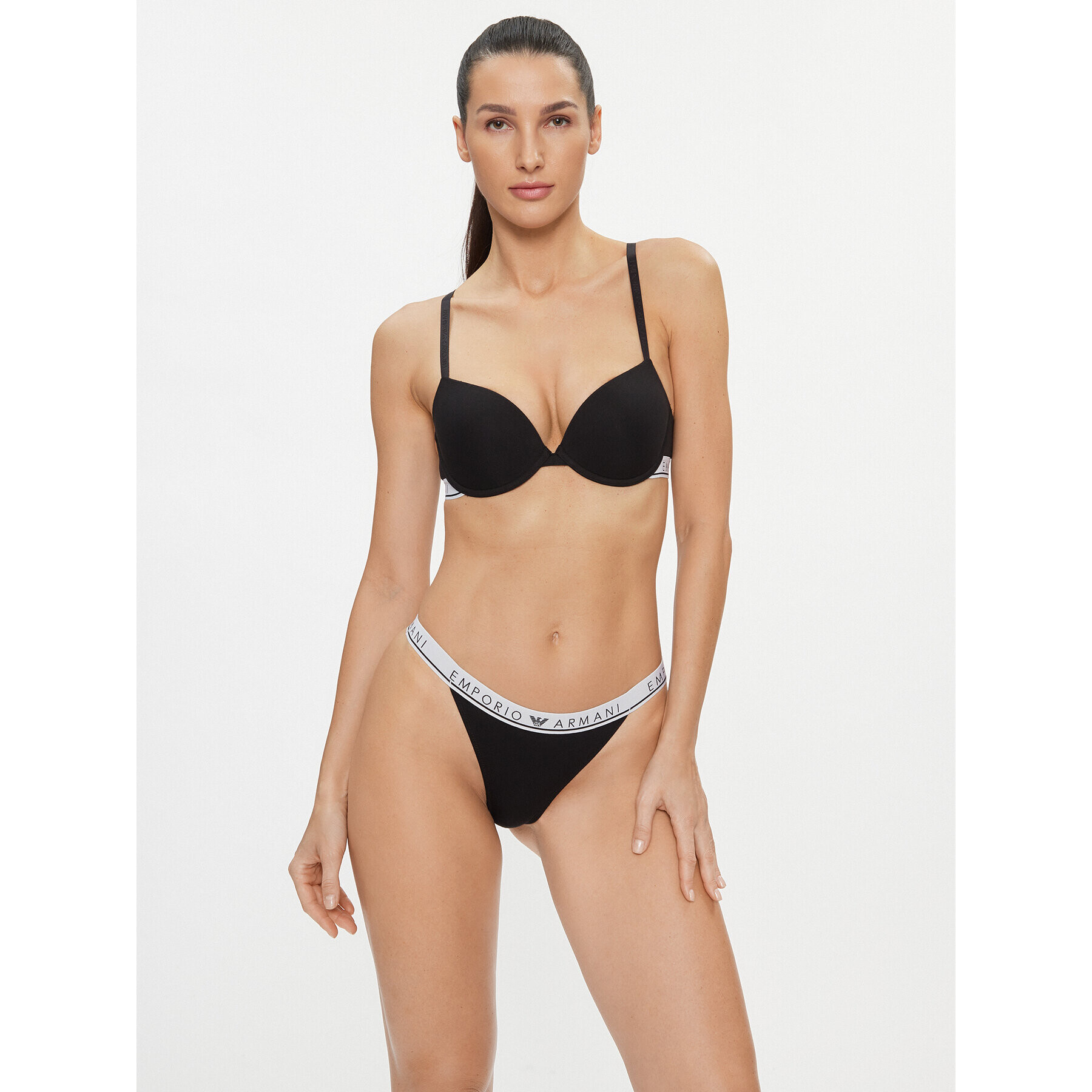 Emporio Armani Underwear Sutien Push-up 164394 3F227 00020 Negru - Pled.ro