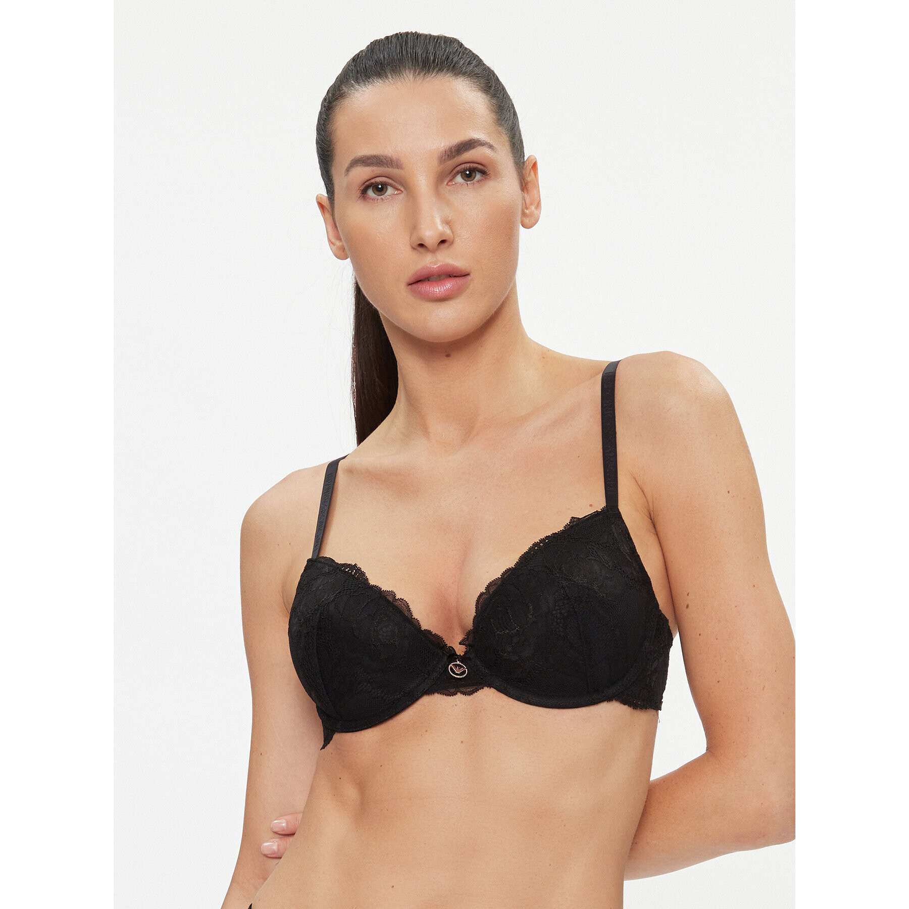 Emporio Armani Underwear Sutien Push-up 167394 3F206 00020 Negru - Pled.ro