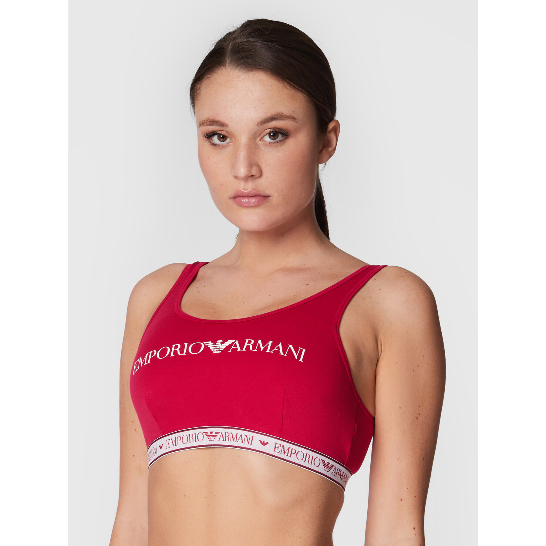 Emporio Armani Underwear Sutien top 164403 2F227 16874 Roz - Pled.ro