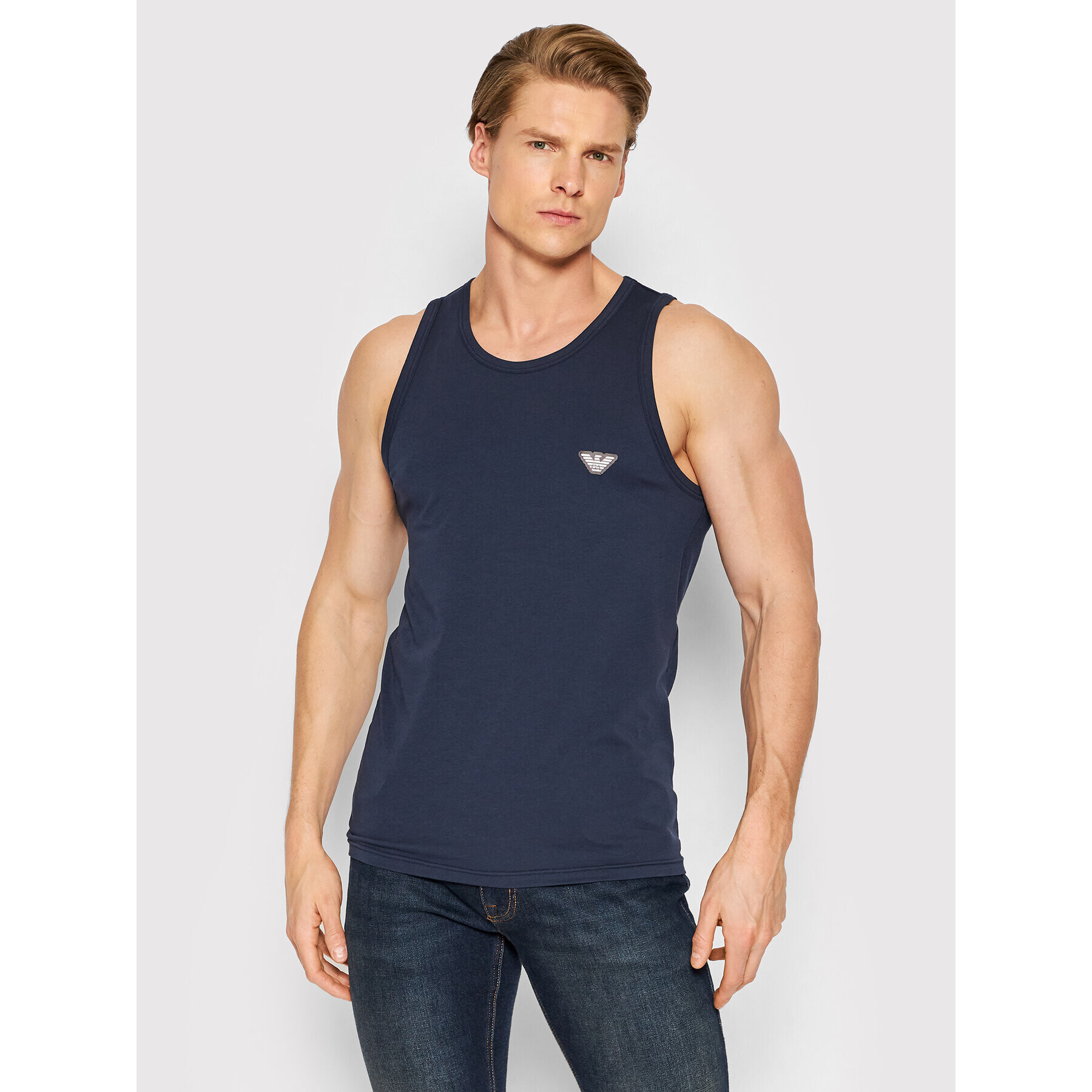 Emporio Armani Underwear Tank top 110828 2R512 00135 Bleumarin Slim Fit - Pled.ro