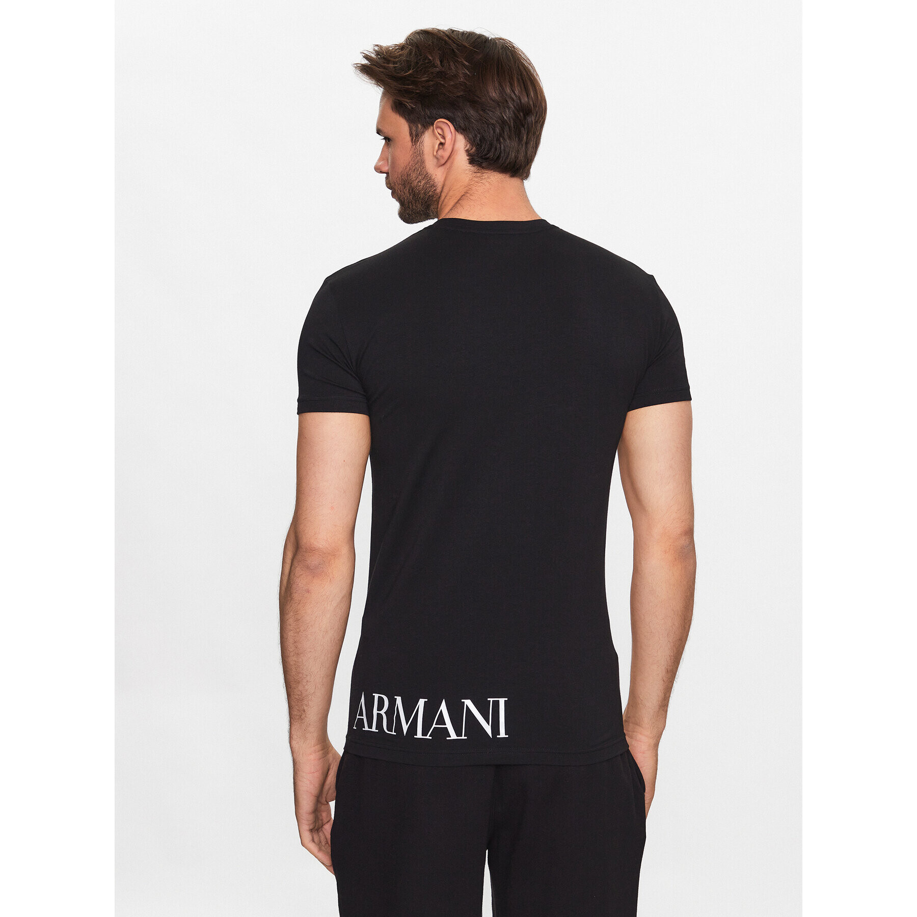 Emporio Armani Underwear Tricou 111035 3R755 00020 Negru Regular Fit - Pled.ro