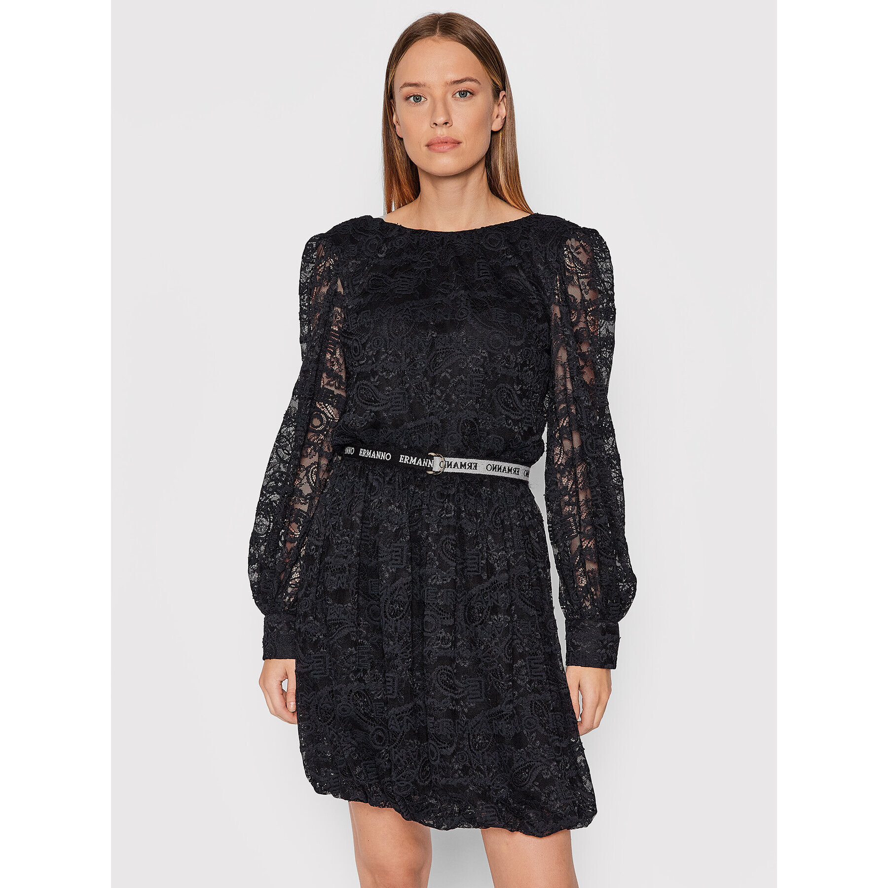 Ermanno Firenze Rochie cocktail AB20PIL Negru Regular FIt - Pled.ro