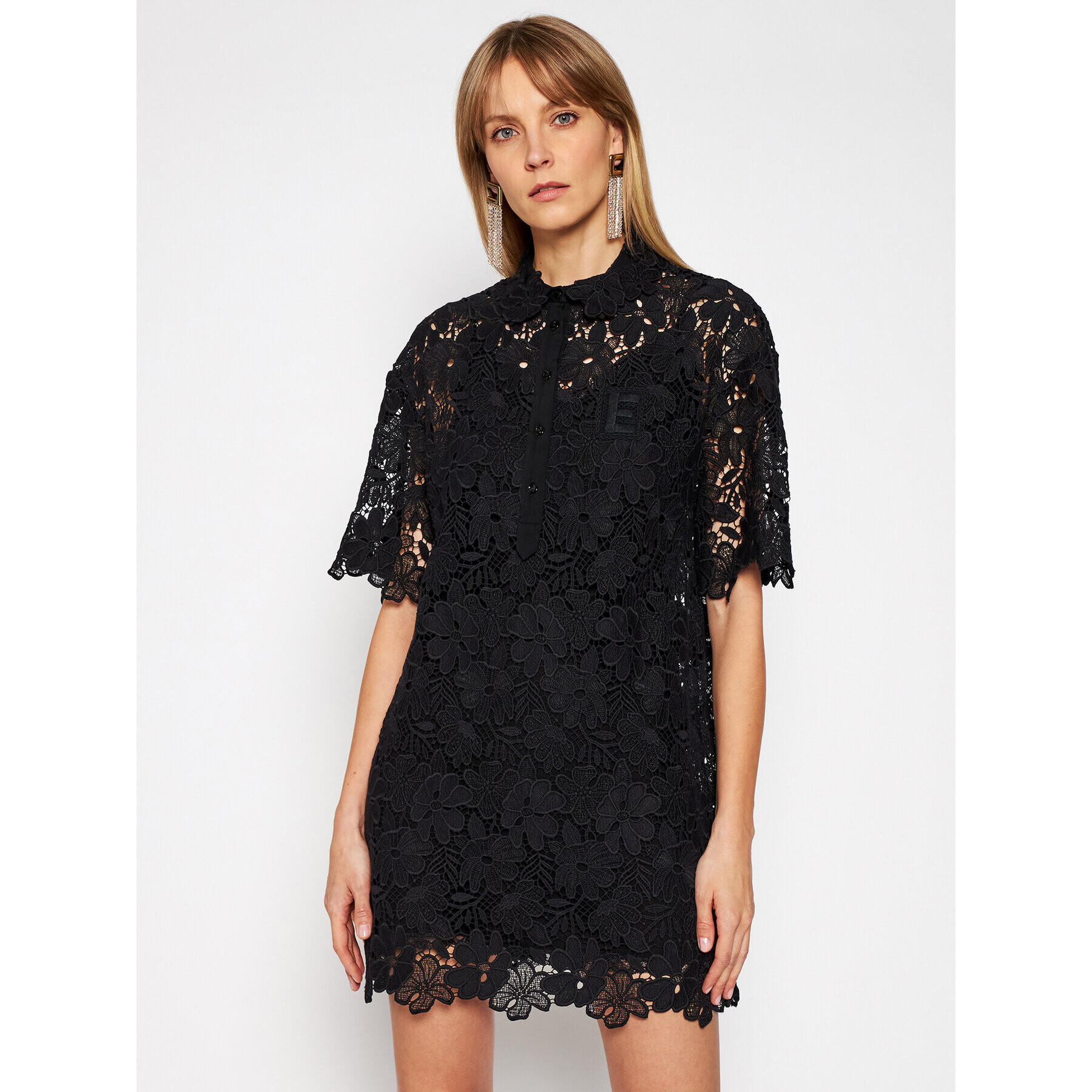 Ermanno Firenze Rochie cocktail AB42MAC Negru Regular Fit - Pled.ro