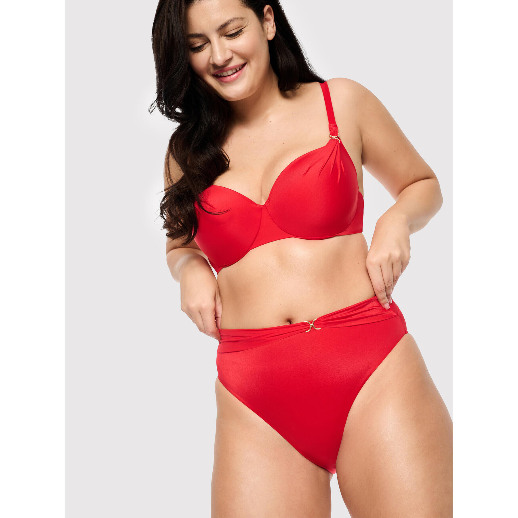 Esotiq Bikini partea de jos Mango 39718 Roșu - Pled.ro